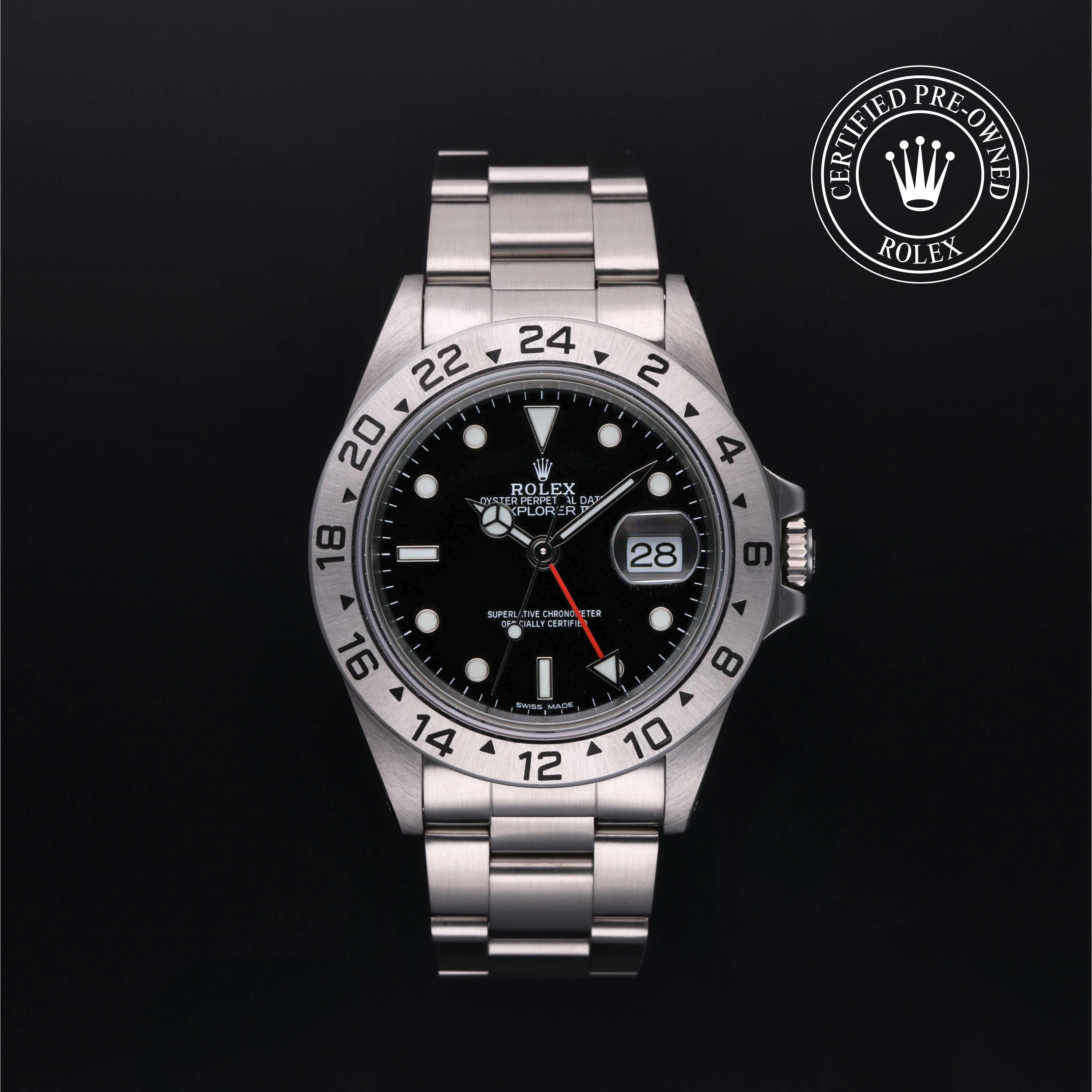 Rolex Certified Pre-Owned Oyster Perpetual Explorer II Black Dial Watch 40mm - M16570-0012 - Image 1