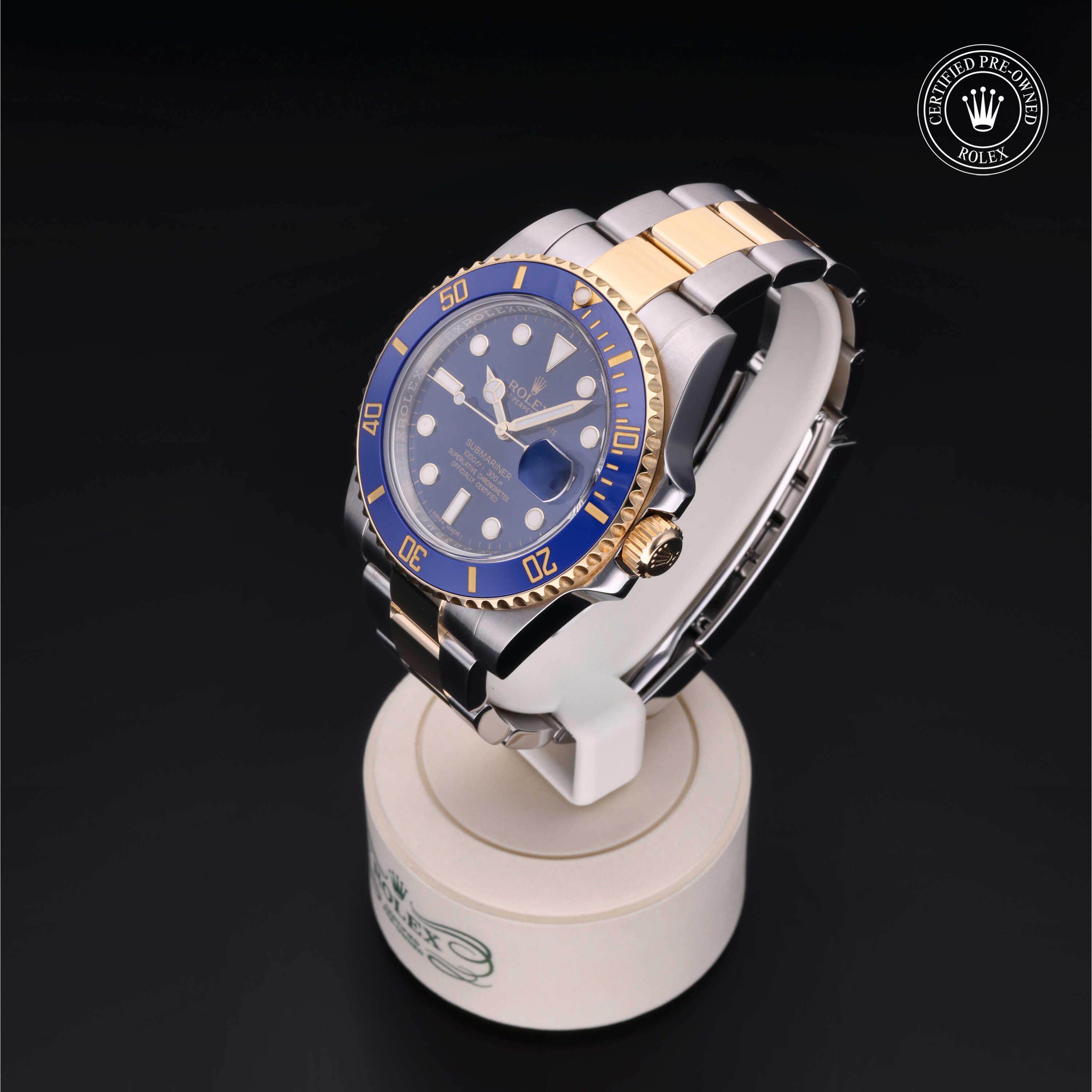 Rolex Certified Pre-Owned Submariner Date Blue Dial Watch 40mm - M116613LB-0005 - Image 3