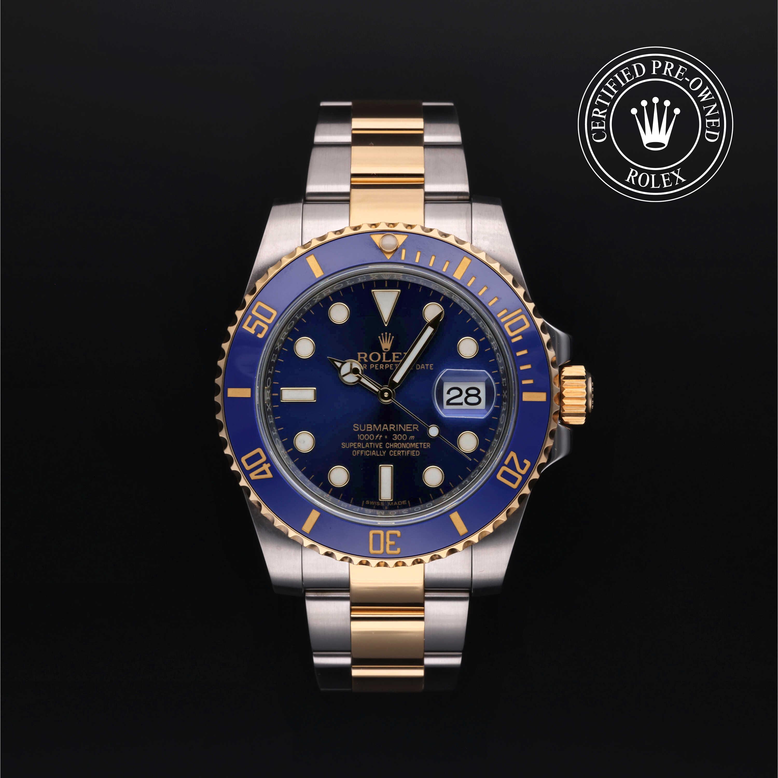Rolex Certified Pre-Owned Submariner Date Blue Dial Watch 40mm - M116613LB-0005 - Image 1