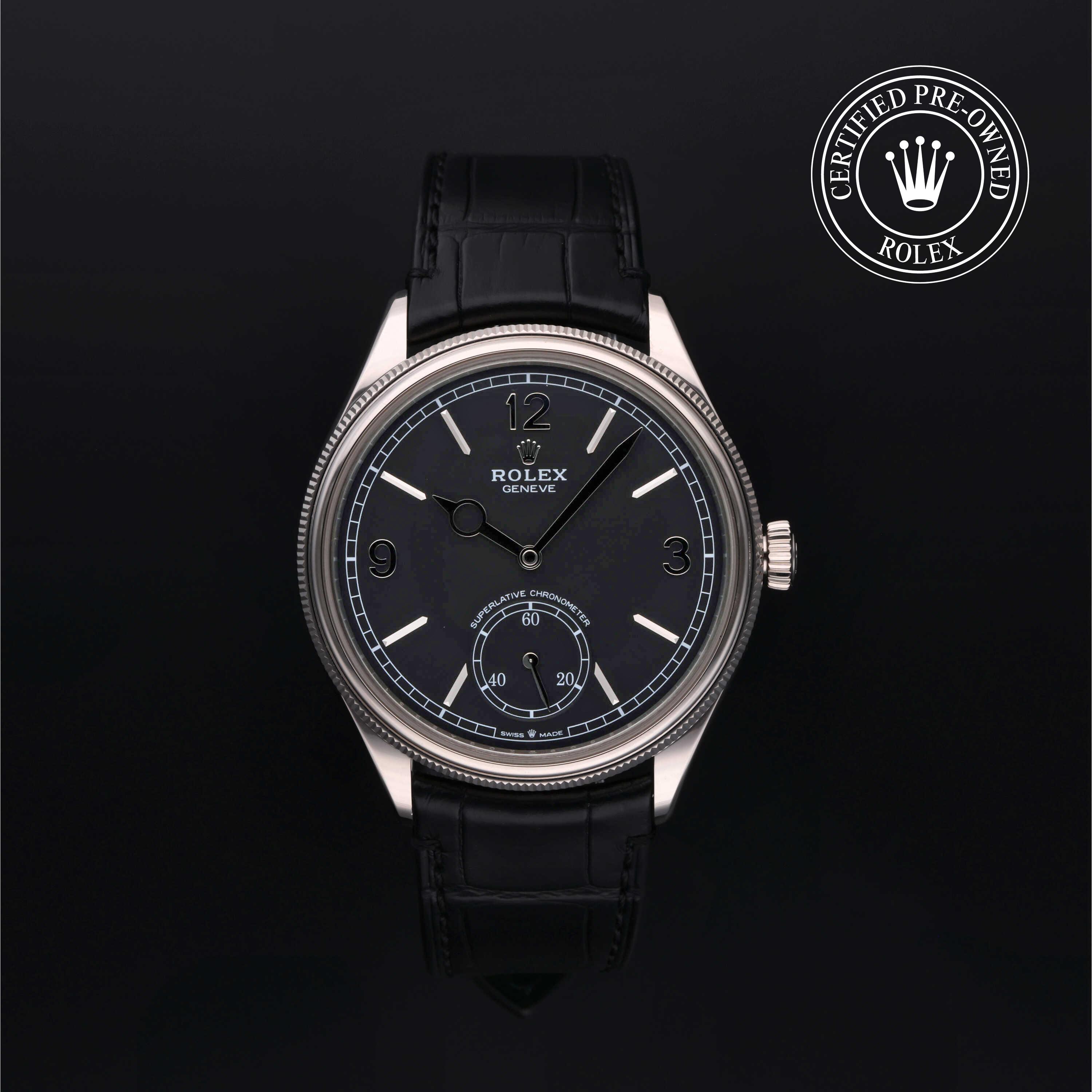 Rolex Certified Pre-Owned 1908 Black Dial Watch 39mm - M52509-0001 - Image 1