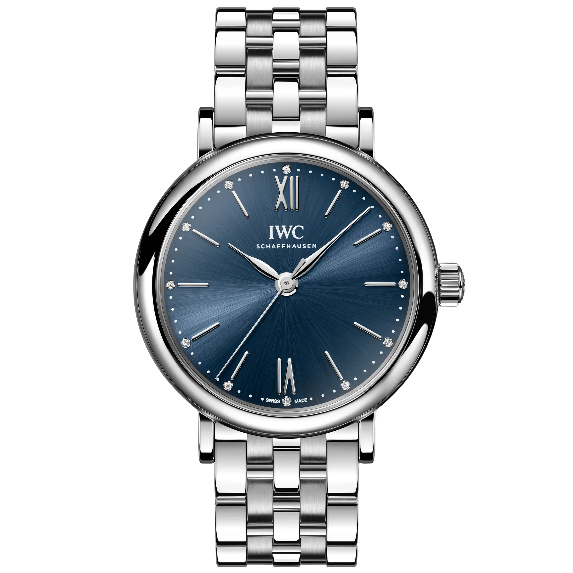 Iwc Portofino Automatic Blue Dial Stainless Steel Watch 34mm IW357413