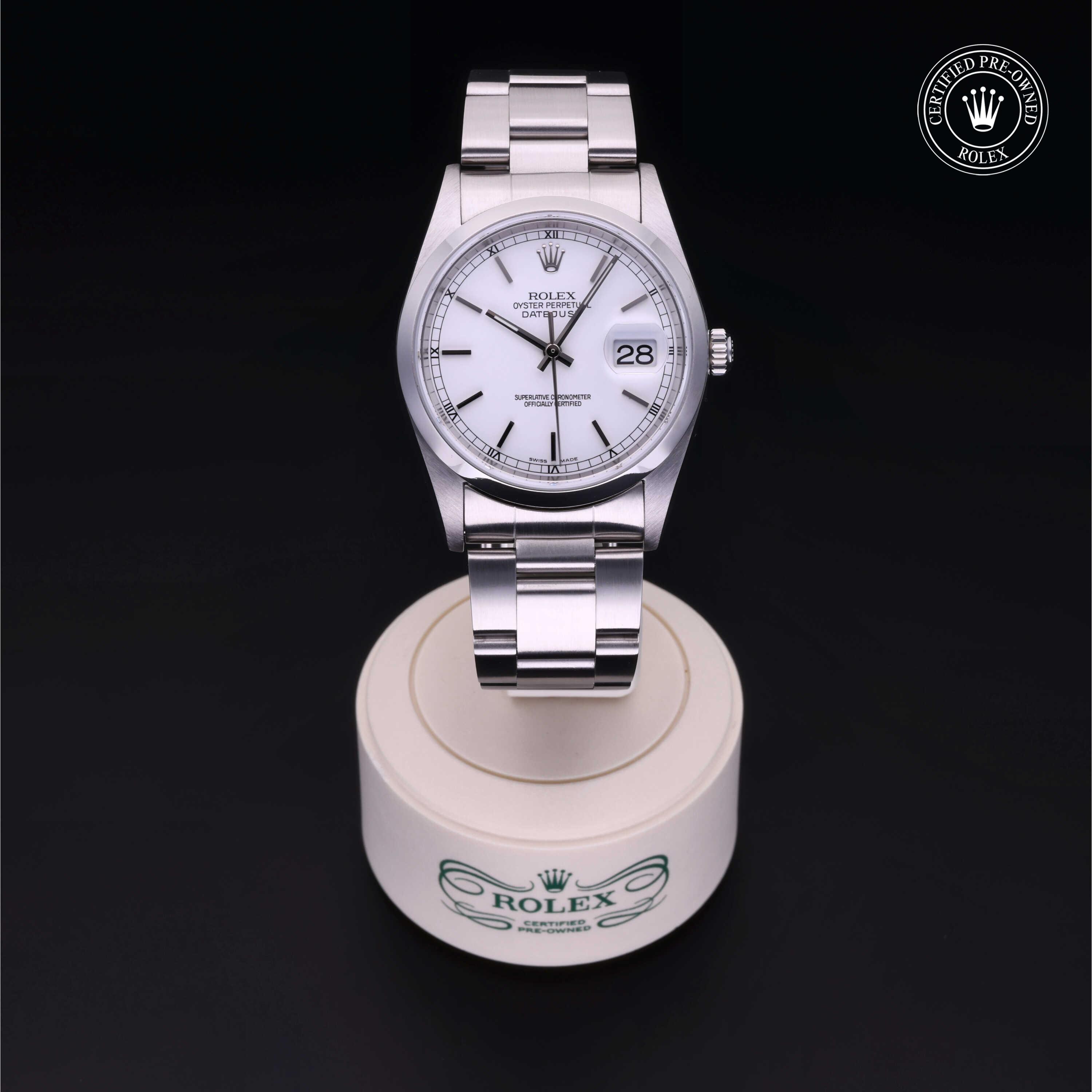 Rolex Certified Pre-Owned Oyster Perpetual Datejust 36 White Dial Watch 36mm - M16200-0032 - Image 2