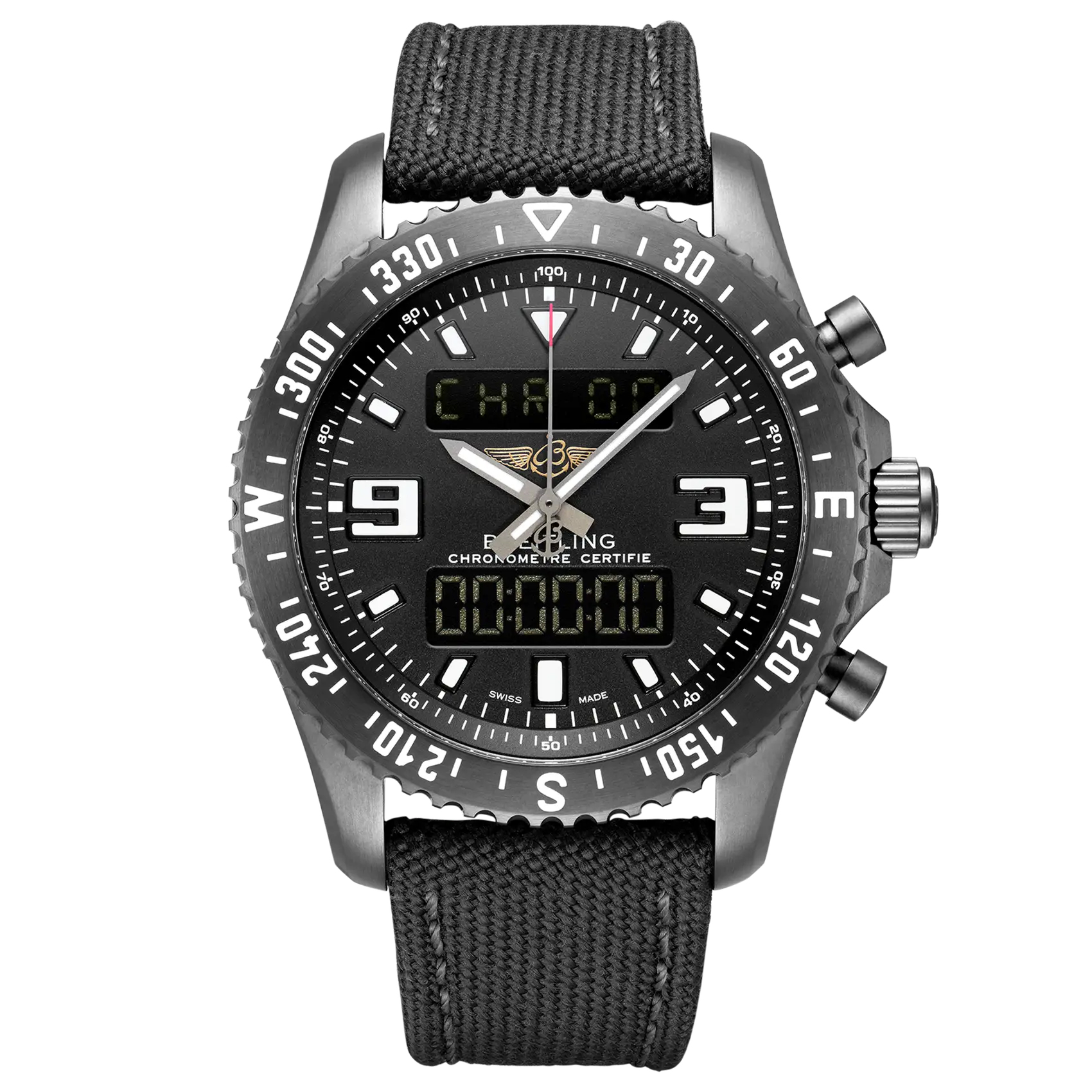 Breitling PreOwned Previously Owned Breitling Professional Chronospace Military AnalogDigital Watch 46mm  M78367101B1W1