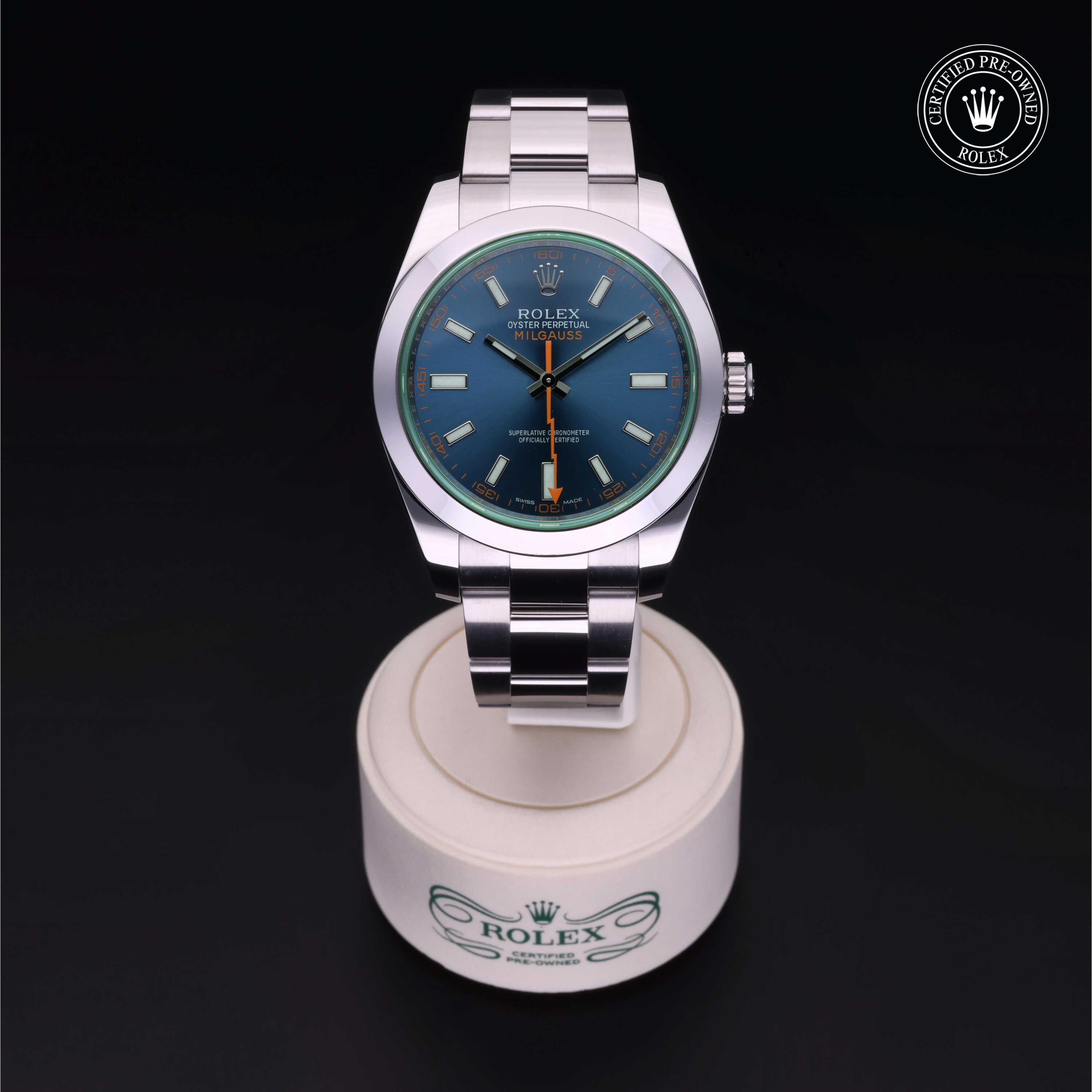 Rolex Certified Pre-Owned Milgauss Z-Blue Dial Watch 40mm - M116400GV-0002 - Image 2