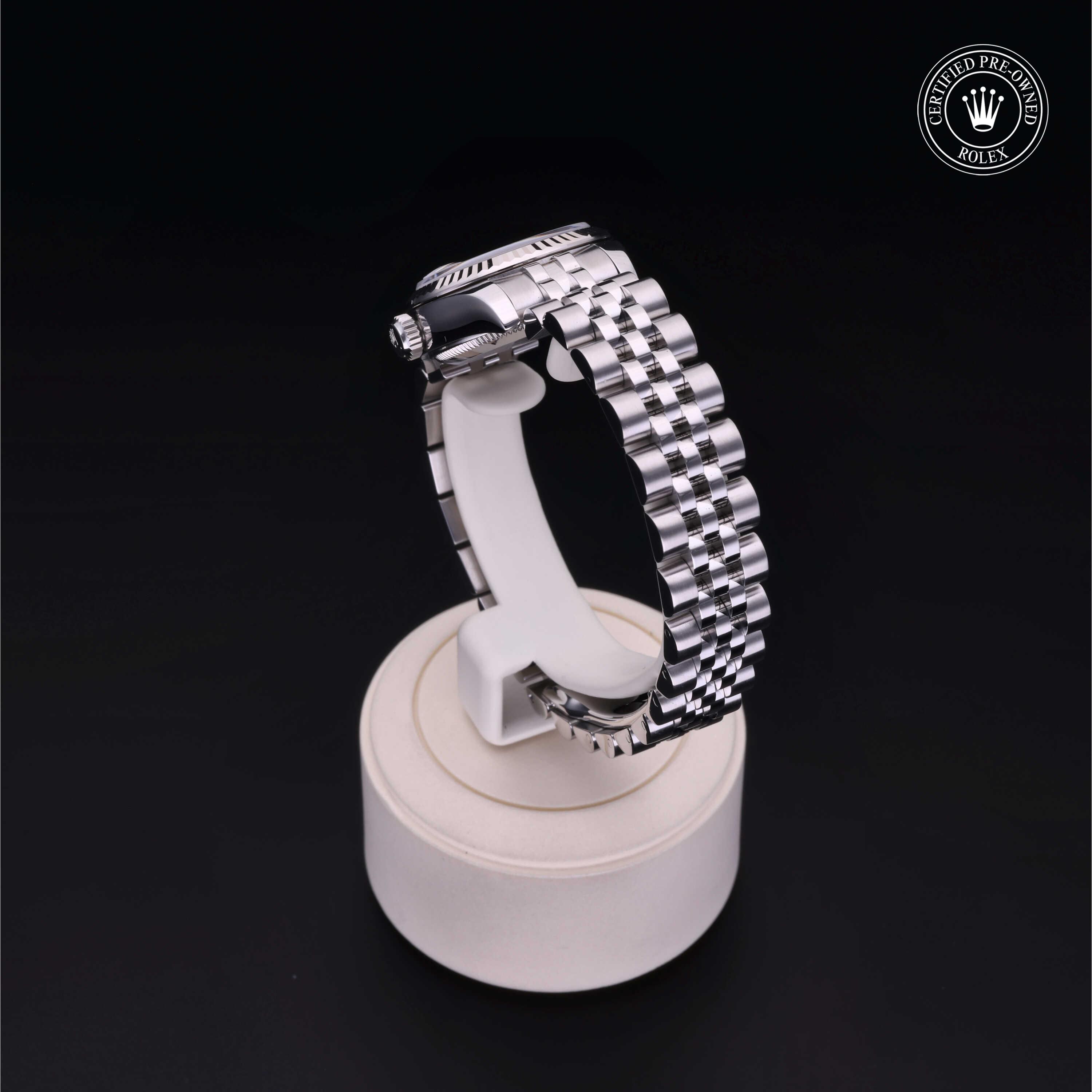 Rolex Certified Pre-Owned Lady-Datejust 26 Diamond Rhodium Dial Watch 26mm - M179174-0030 - Image 4