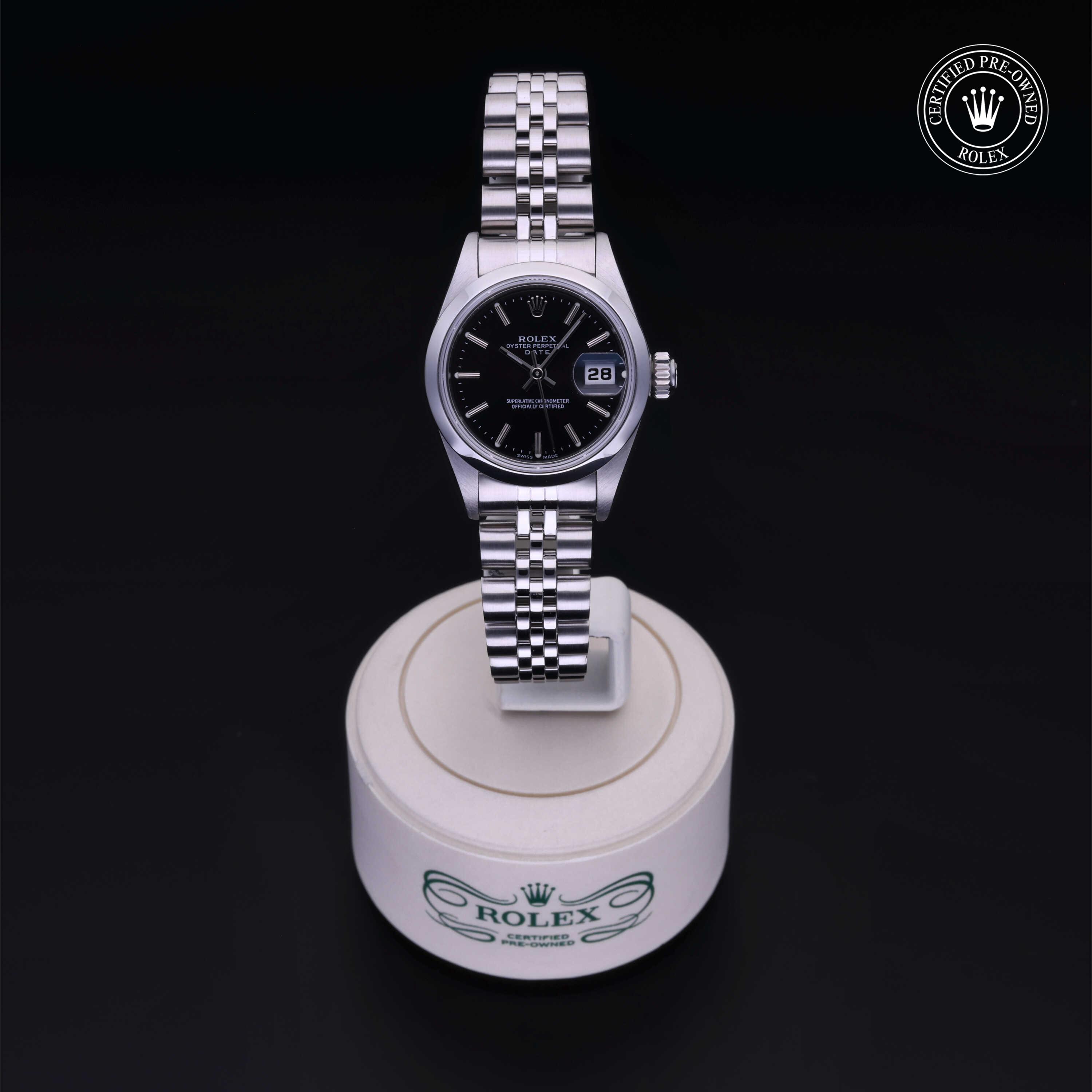 Rolex Certified Pre-Owned Oyster Perpetual Lady-Datejust 26 Black Dial Watch 26mm - M69160-0015 - Image 2