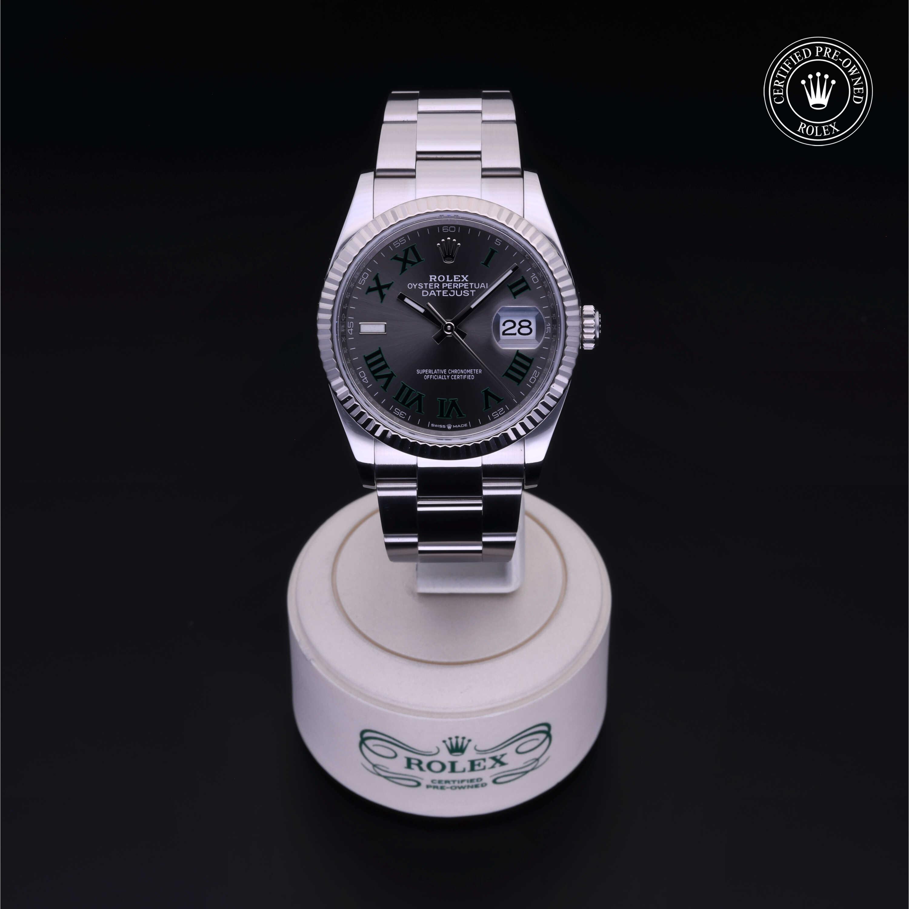 Rolex Certified Pre-Owned Datejust 36 Slate Dial Watch 36mm - M126234-0046 - Image 2