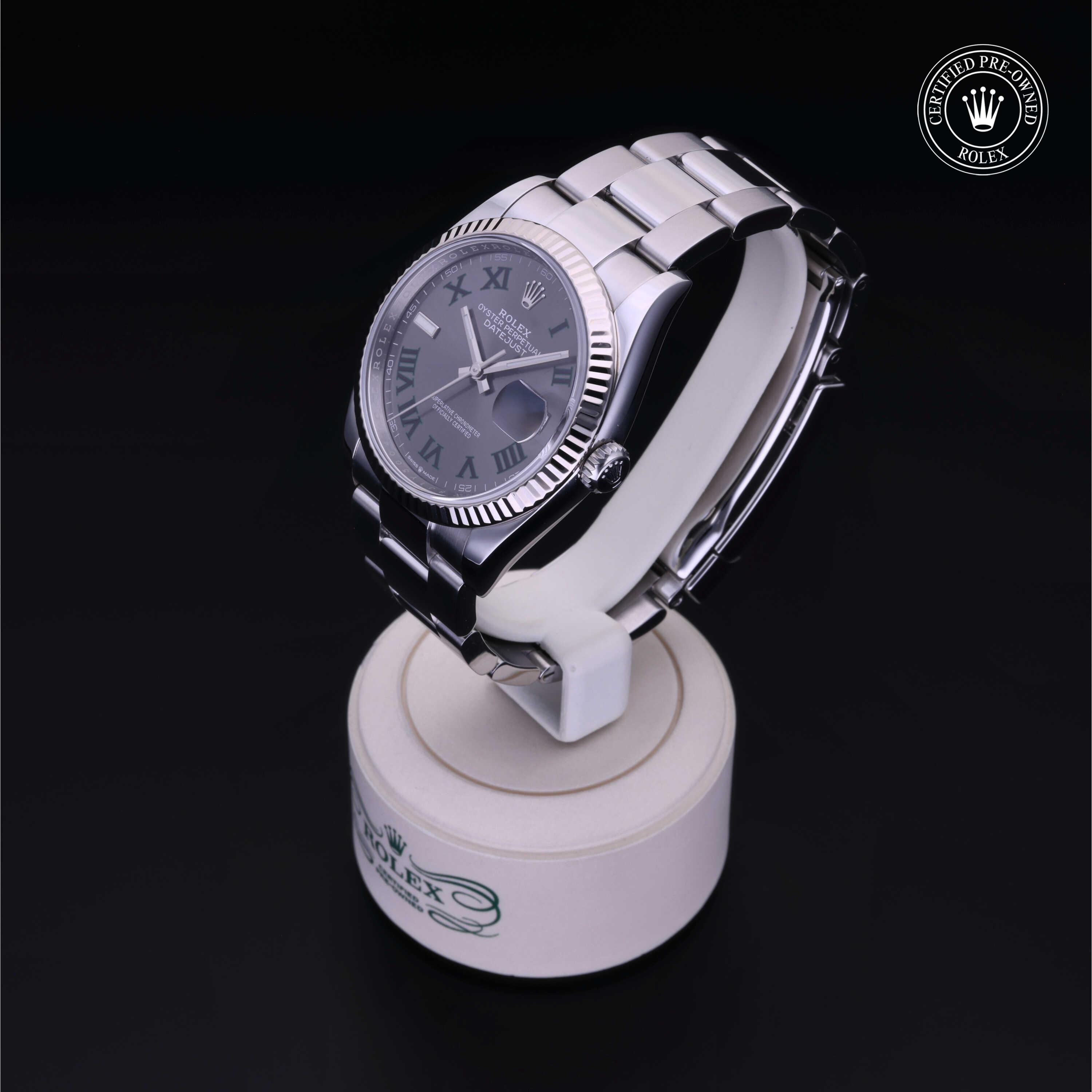 Rolex Certified Pre-Owned Datejust 36 Slate Dial Watch 36mm - M126234-0046 - Image 3