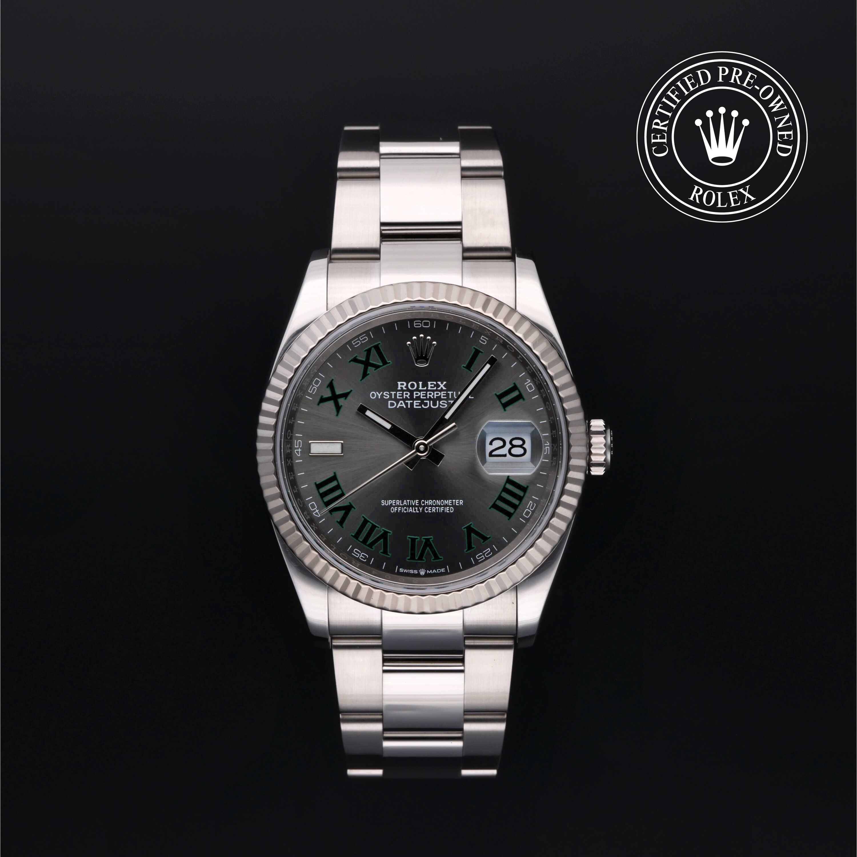 Rolex Certified Pre-Owned Datejust 36 Slate Dial Watch 36mm - M126234-0046 - Image 1