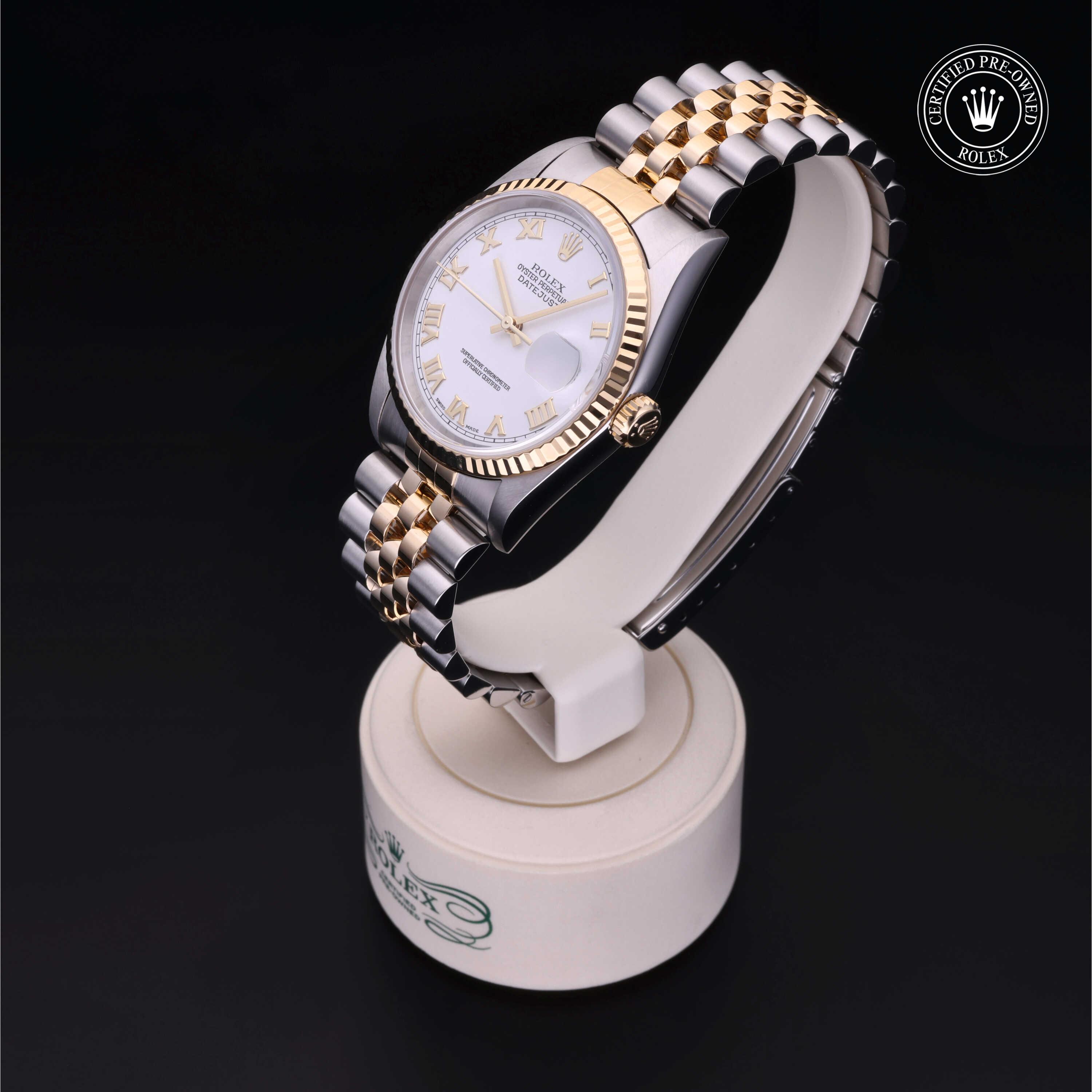 Rolex Certified Pre-Owned Oyster Perpetual Datejust 36 White Dial Watch 36mm - M16233-0003 - Image 3