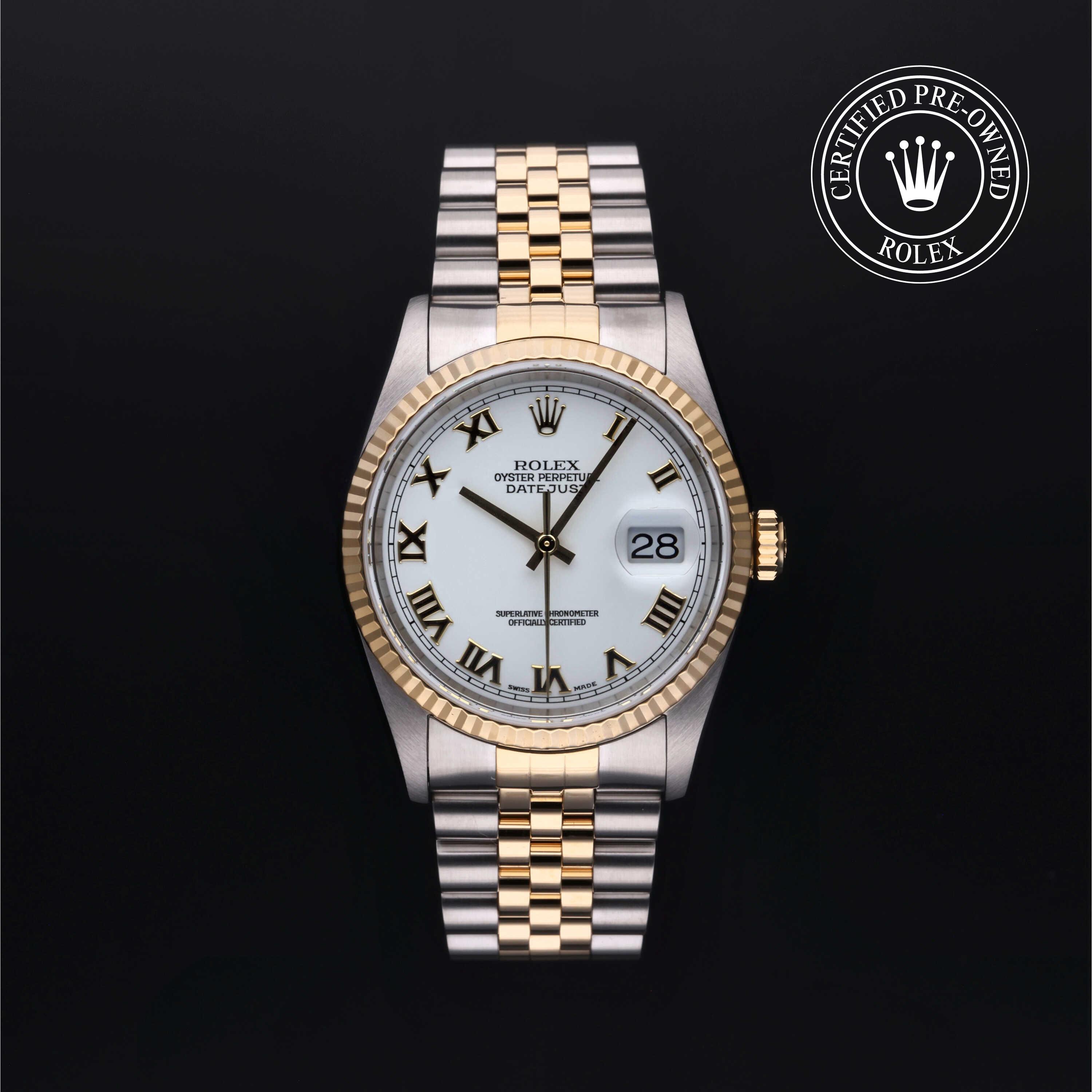 Rolex Certified Pre-Owned Oyster Perpetual Datejust 36 White Dial Watch 36mm - M16233-0003 - Image 1