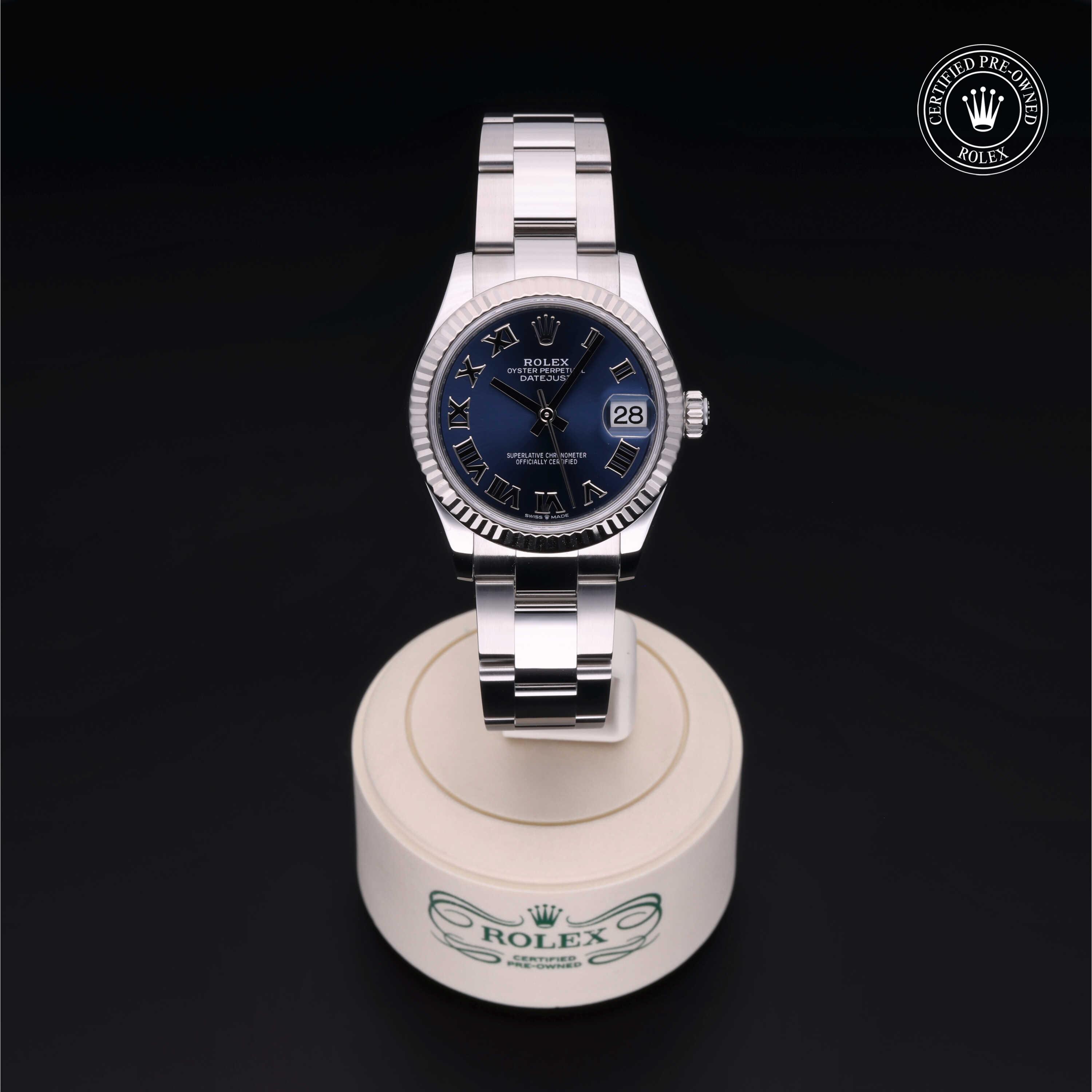 Rolex Certified Pre-Owned Datejust 31 Blue Dial Watch 31mm - M278274-0033 - Image 2