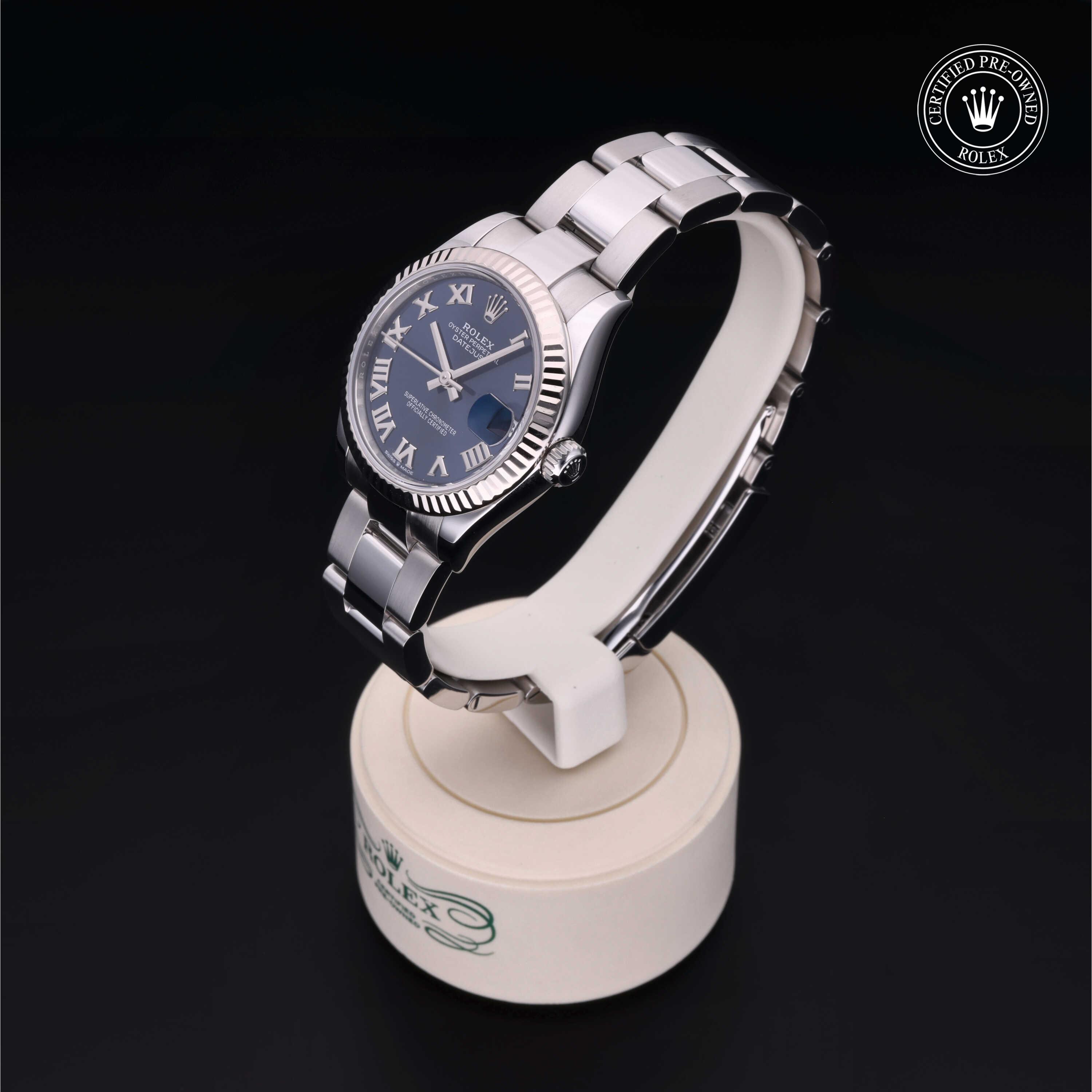 Rolex Certified Pre-Owned Datejust 31 Blue Dial Watch 31mm - M278274-0033 - Image 3