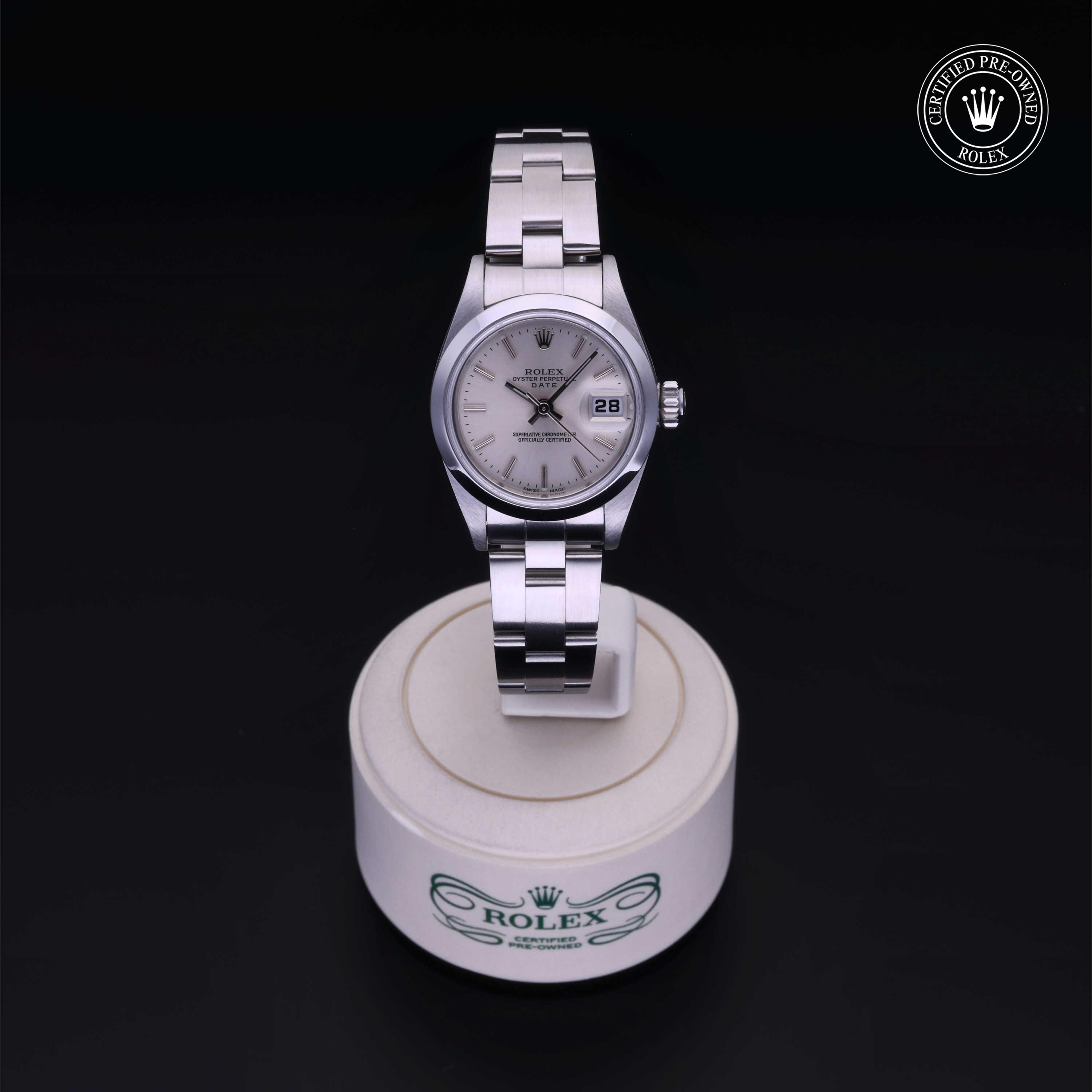 Rolex Certified Pre-Owned Oyster Perpetual Lady-Datejust 26 Silver Dial Watch 26mm - M79160-0040 - Image 2