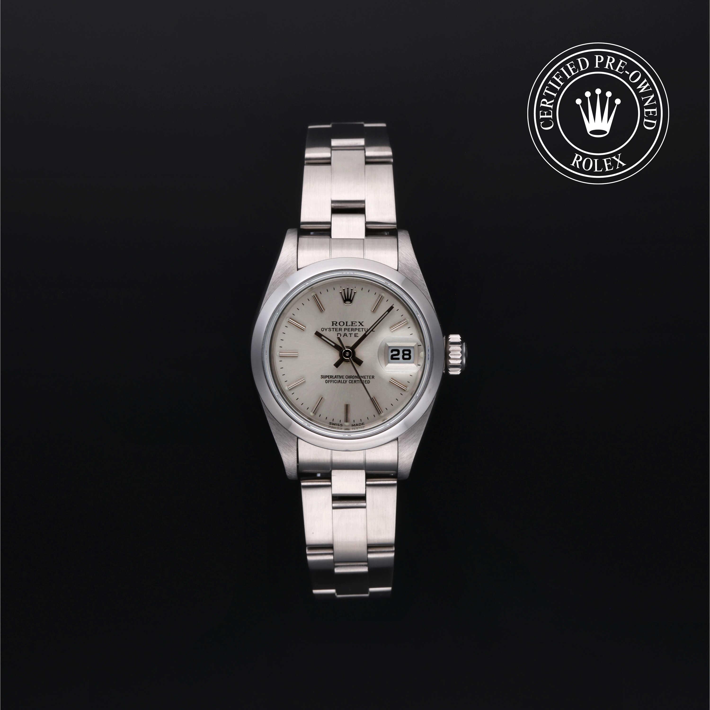 Rolex Certified Pre-Owned Oyster Perpetual Lady-Datejust 26 Silver Dial Watch 26mm - M79160-0040 - Image 1