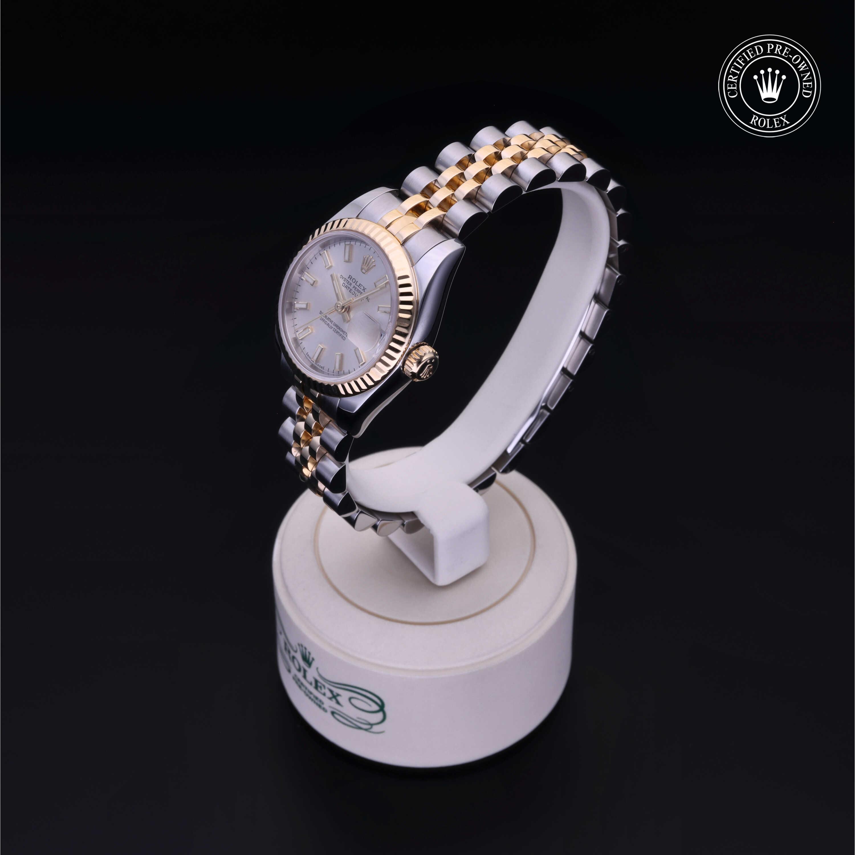 Rolex Certified Pre-Owned Lady-Datejust 26 Silver Dial Watch 26mm - M179173-0076 - Image 3