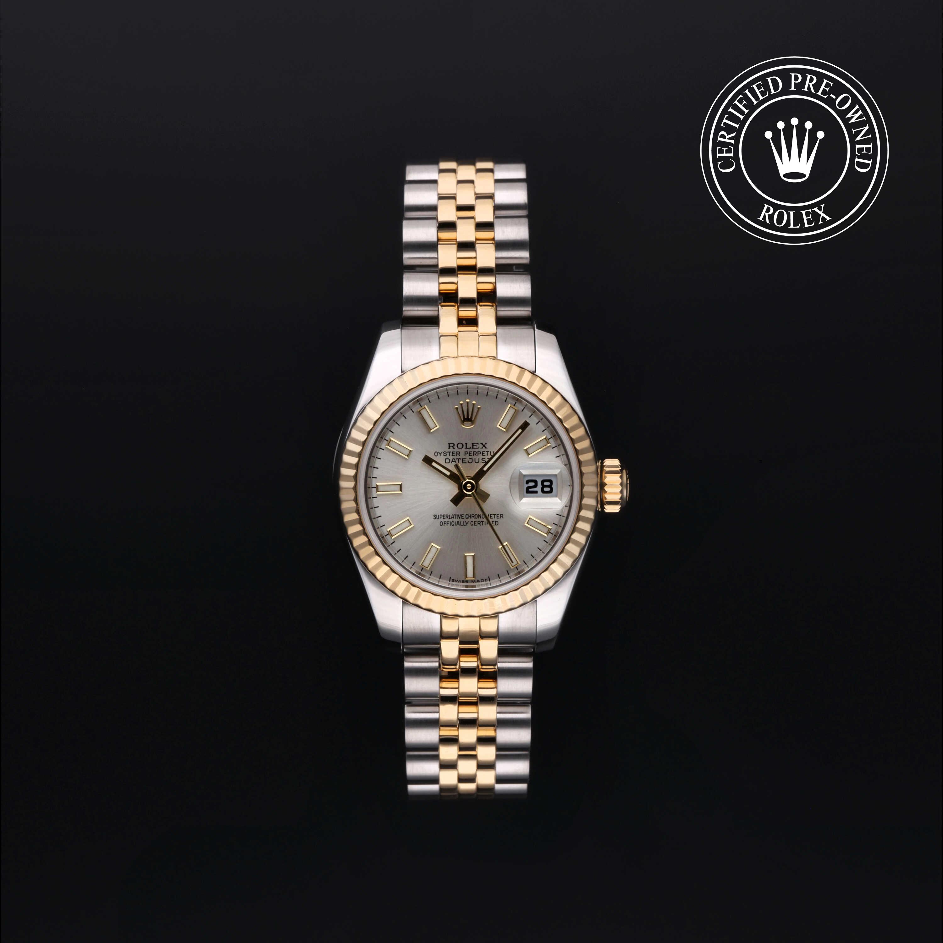 Rolex Certified Pre-Owned Lady-Datejust 26 Silver Dial Watch 26mm - M179173-0076 - Image 1