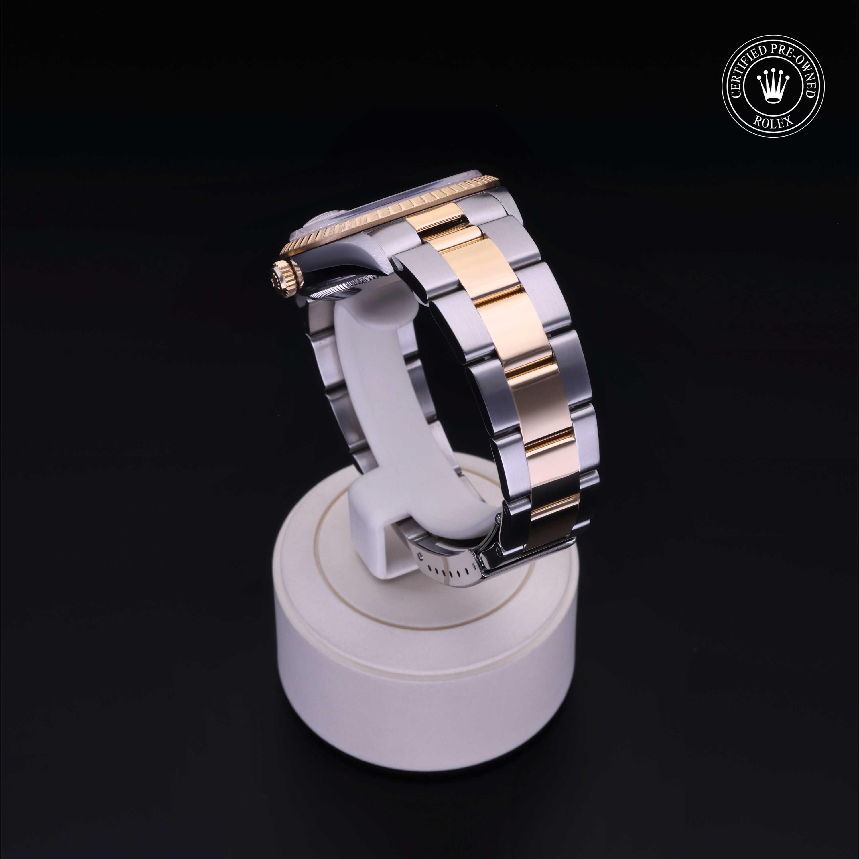 Rolex Certified Pre-Owned Oyster Perpetual Date 34 Silver Dial Watch 34mm - M15223-0015 - Image 4