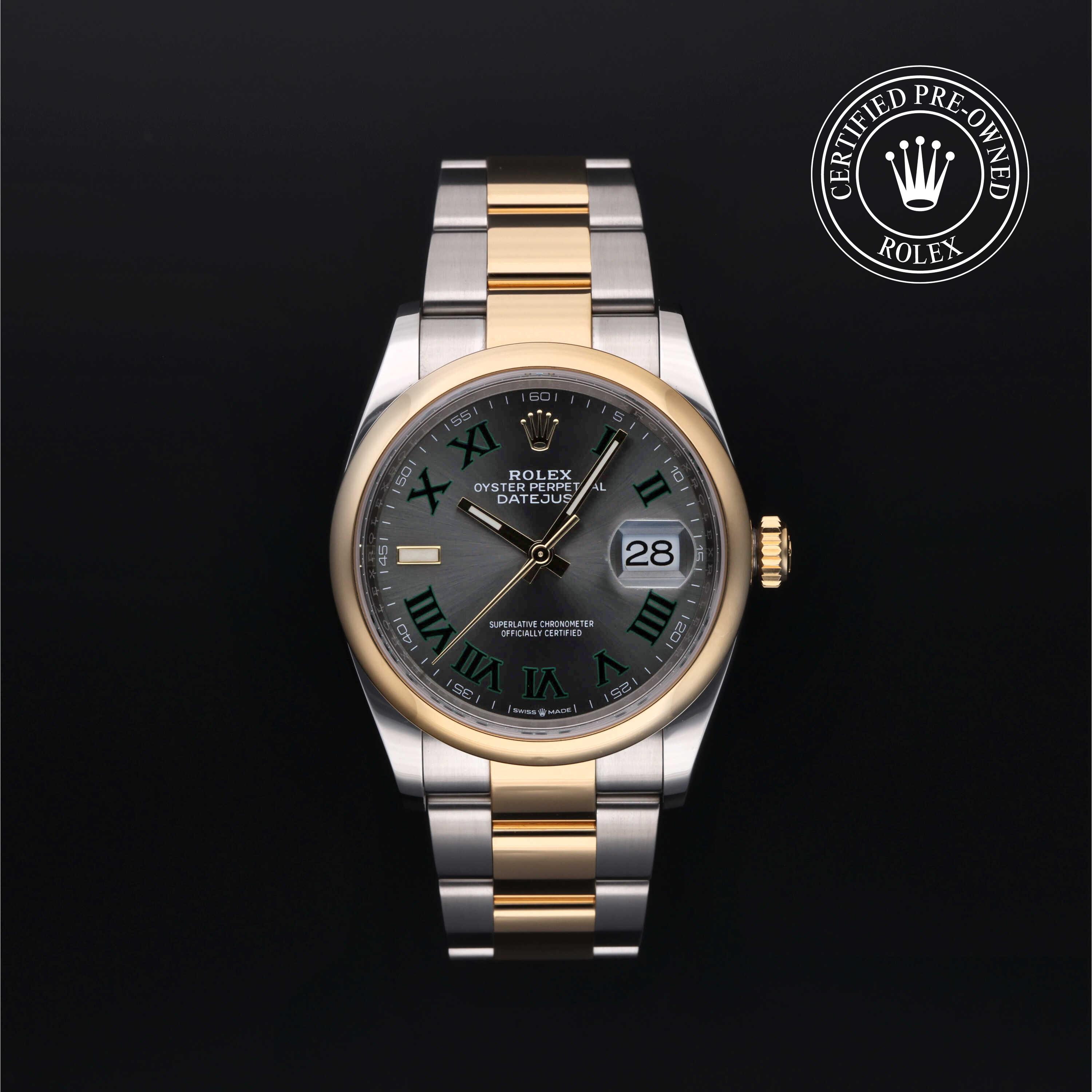 Rolex Certified Pre-Owned Datejust 36 Slate Dial Watch 36mm - M126203-0036