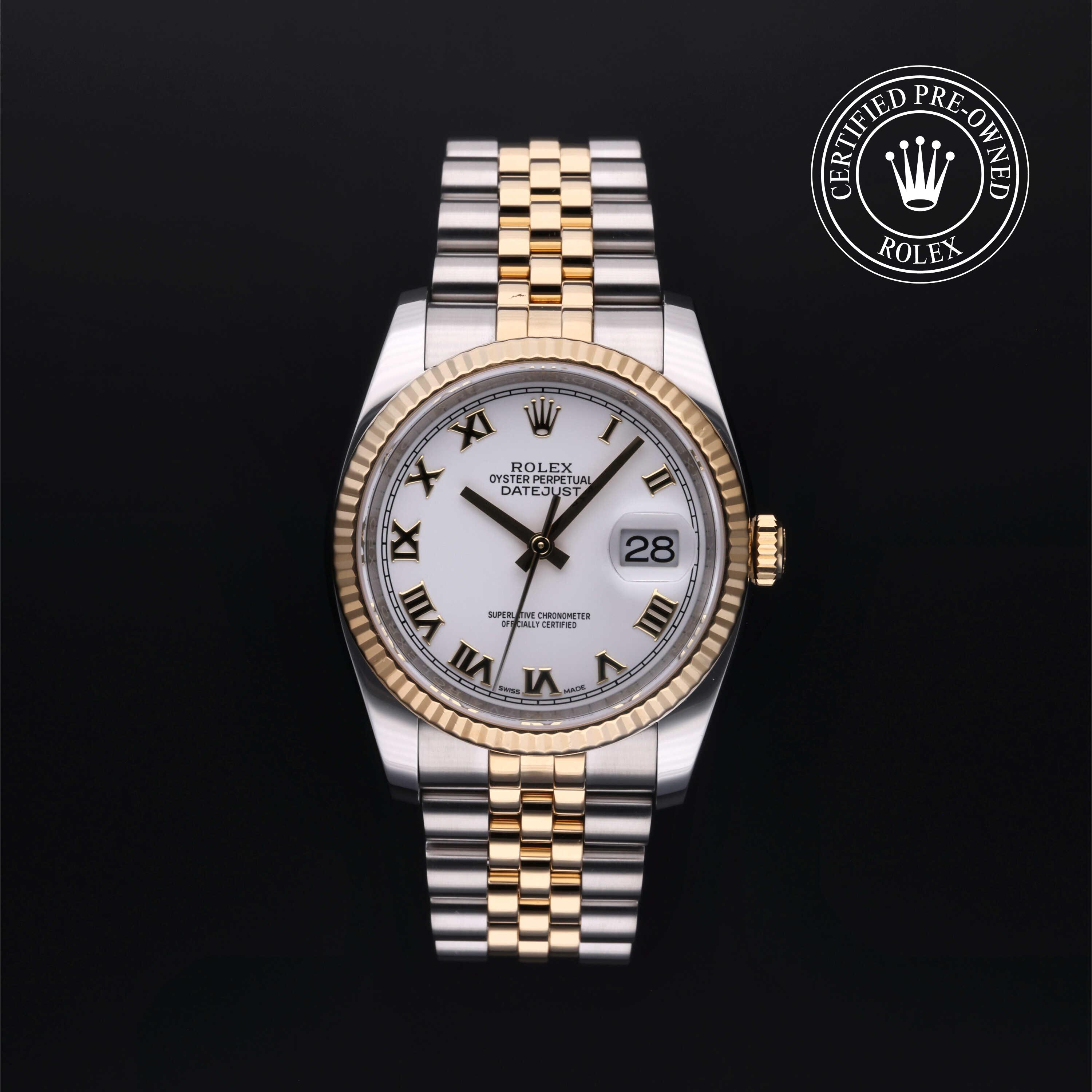 Rolex Certified Pre-Owned Datejust 36 White Dial Watch 36mm - M116233-0149