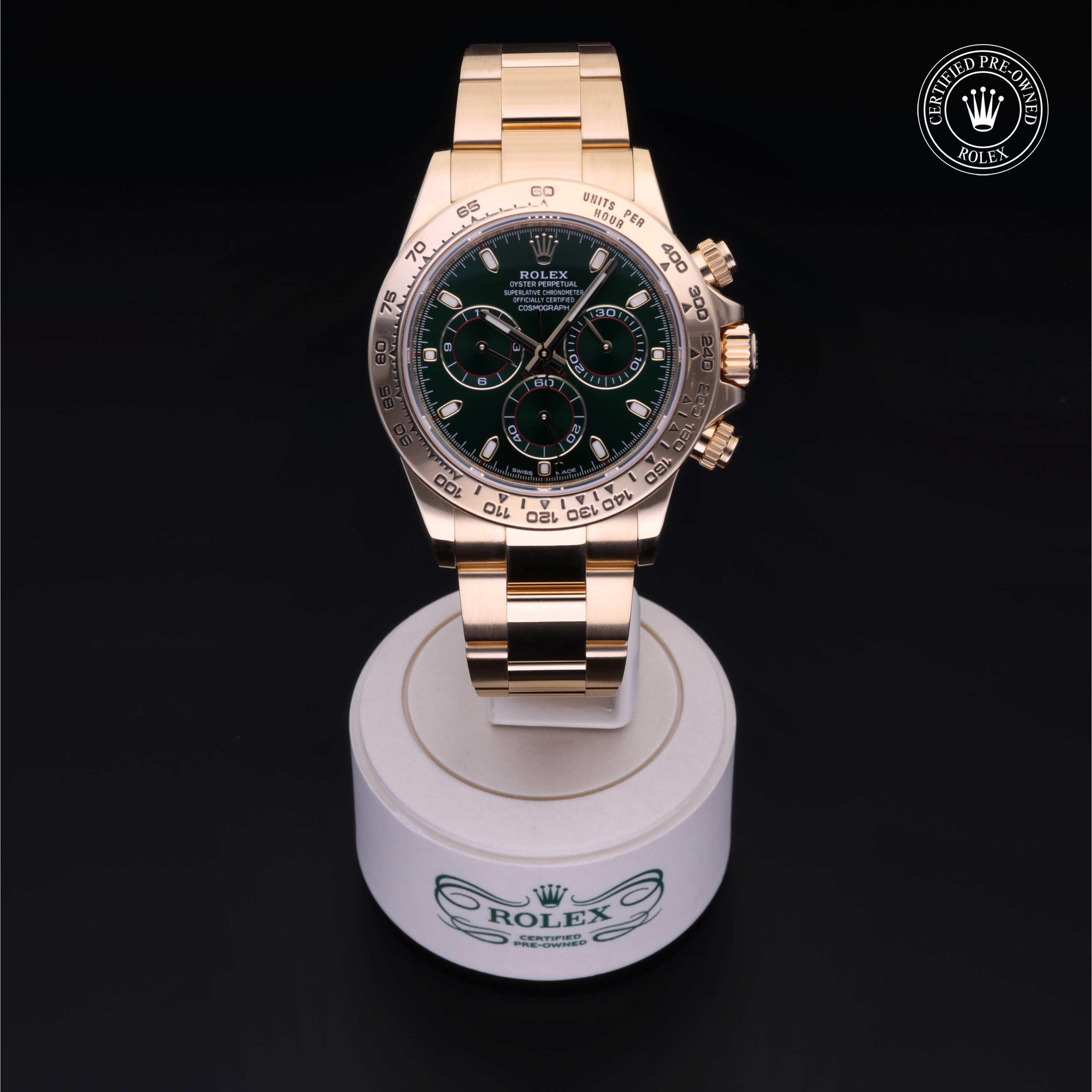 Rolex Certified Pre-Owned Cosmograph Daytona Bright Green Dial Watch 40mm - M116508-0013 - Image 2