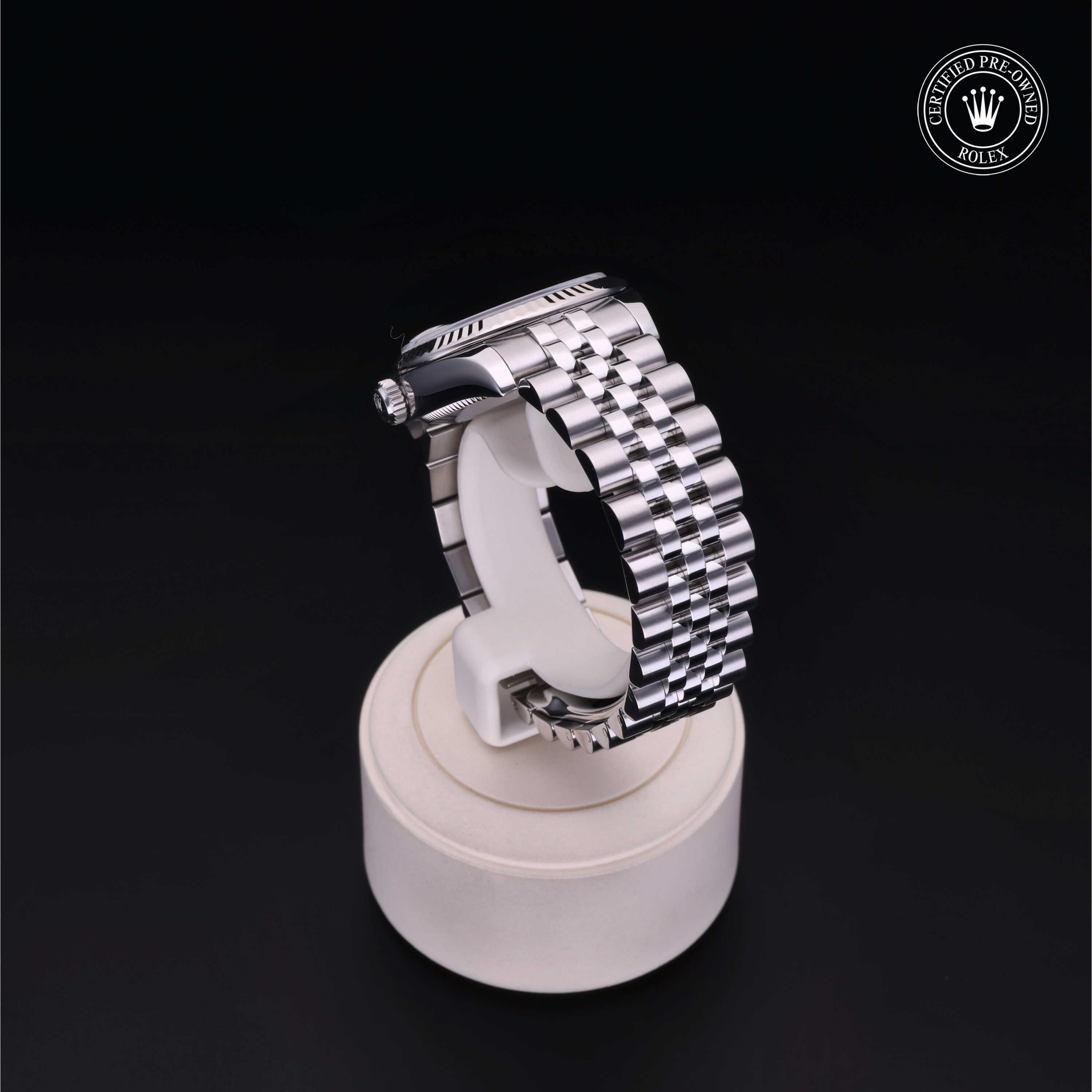 Rolex Certified Pre-Owned Datejust 31 Silver Diamond Dial Watch 31mm - M178274-0018 - Image 4