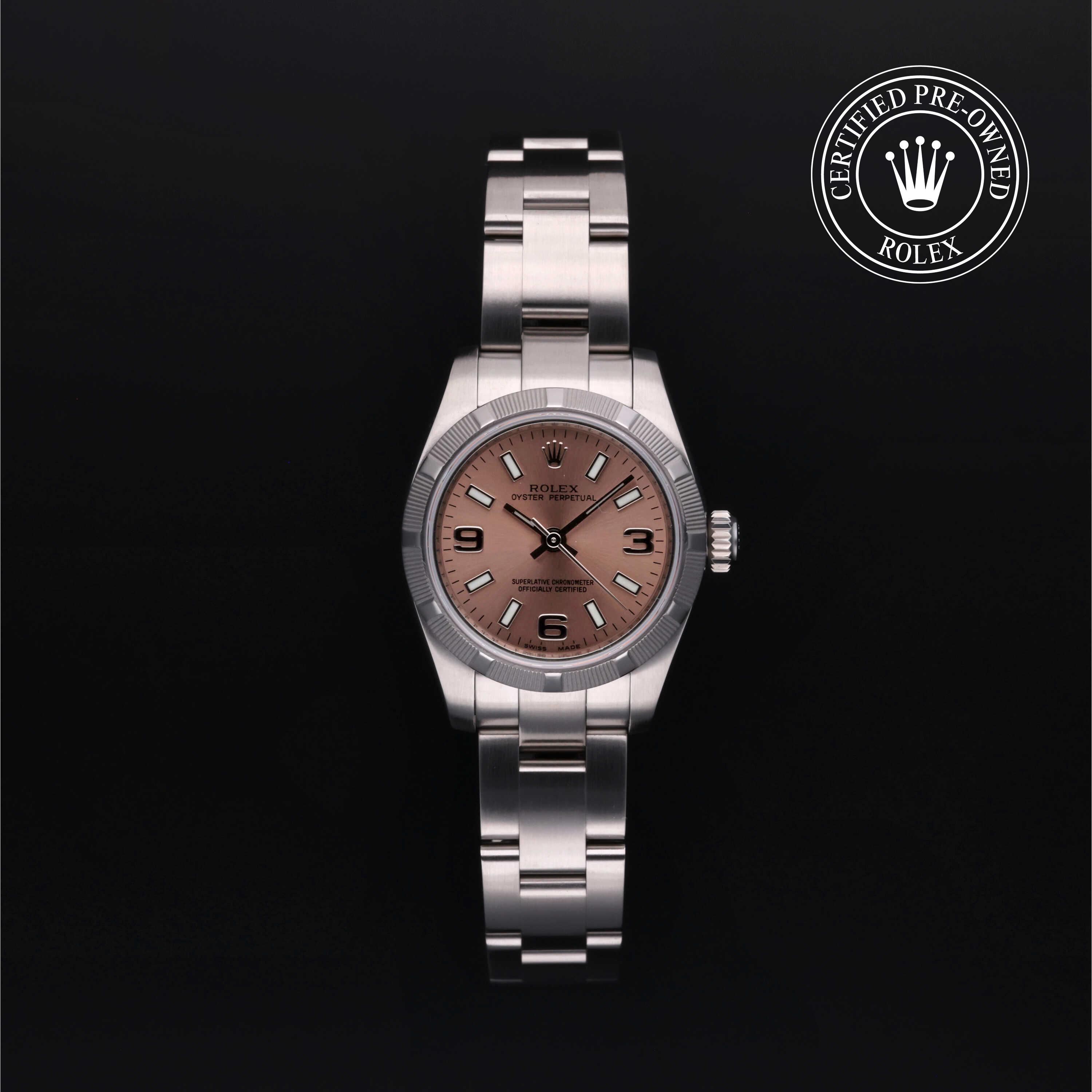 Rolex Certified Pre-Owned Oyster Perpetual 26 Pink Dial Watch 26mm - M176210-0010 - Image 1