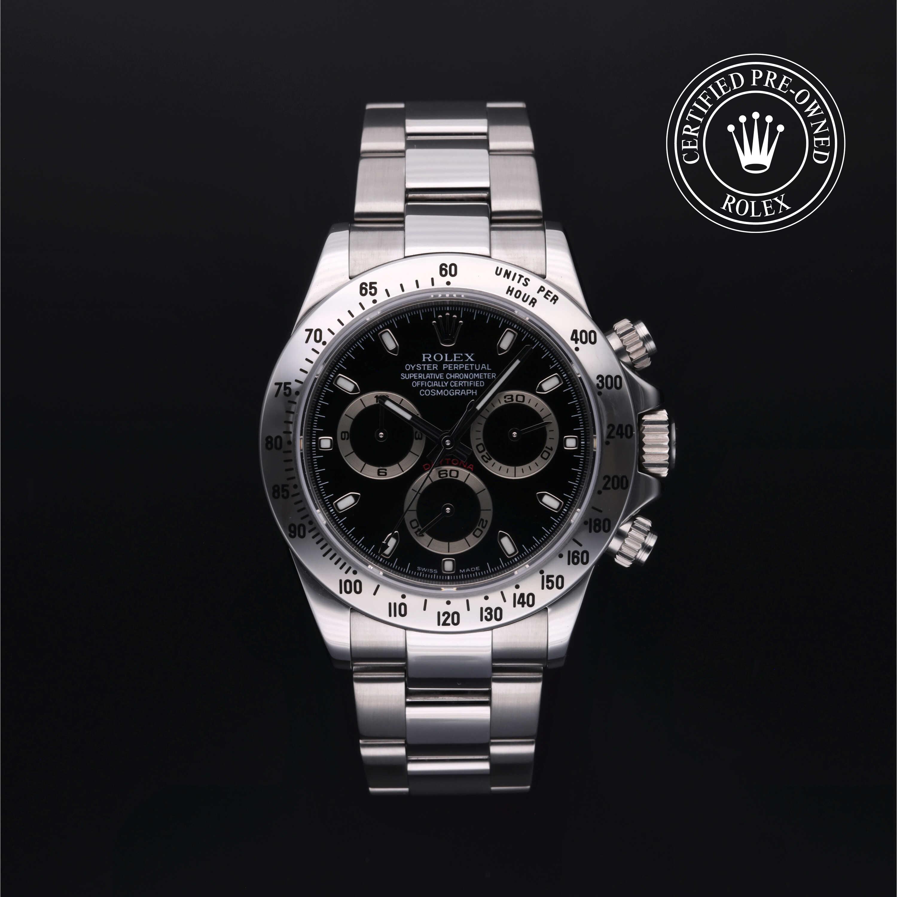 Rolex Certified Pre-Owned Cosmograph Daytona Black Dial Watch 40mm - M116520-0009 - Image 1