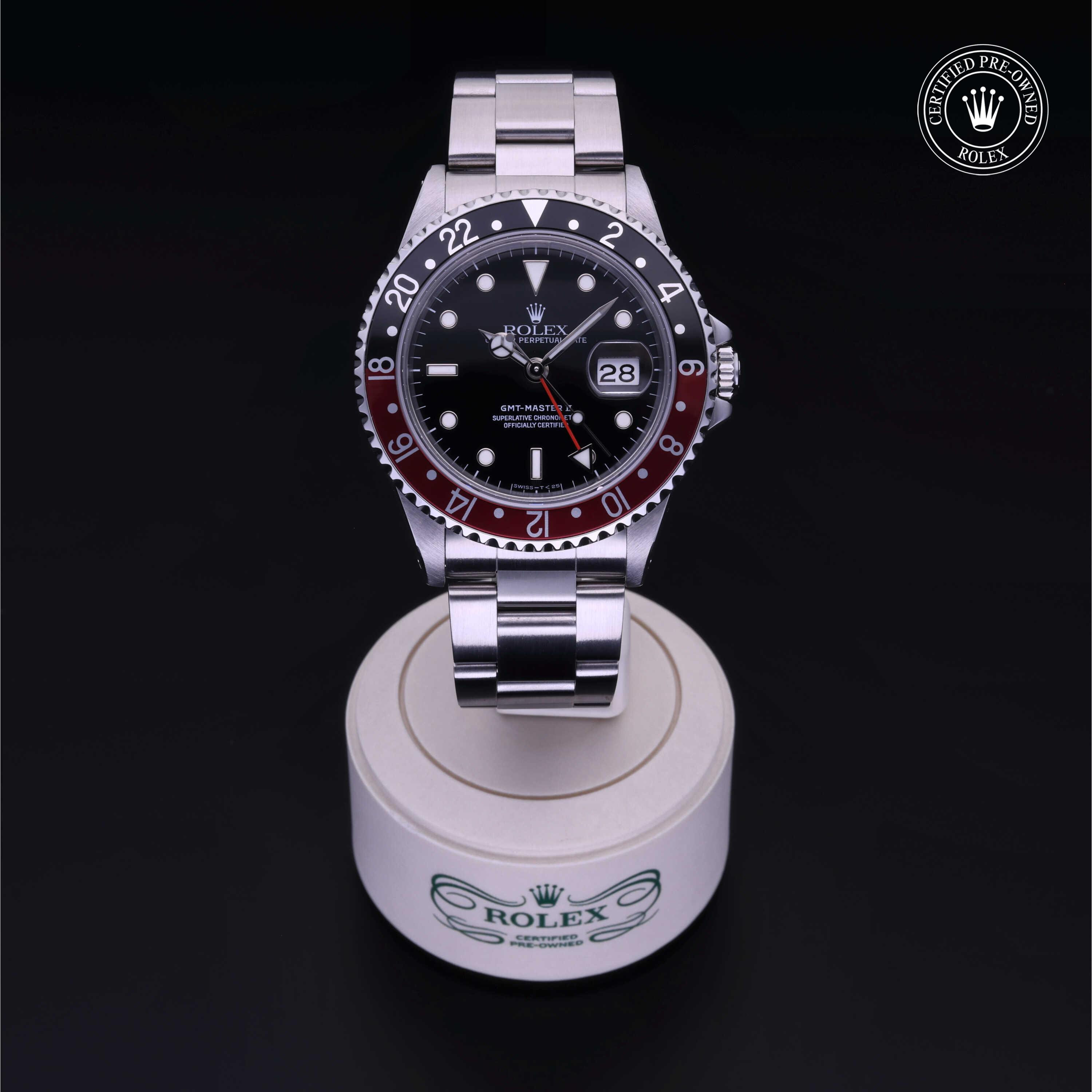 Rolex Certified Pre-Owned Oyster Perpetual GMT-Master II Black Dial Watch 40mm - M16710-0010 - Image 2