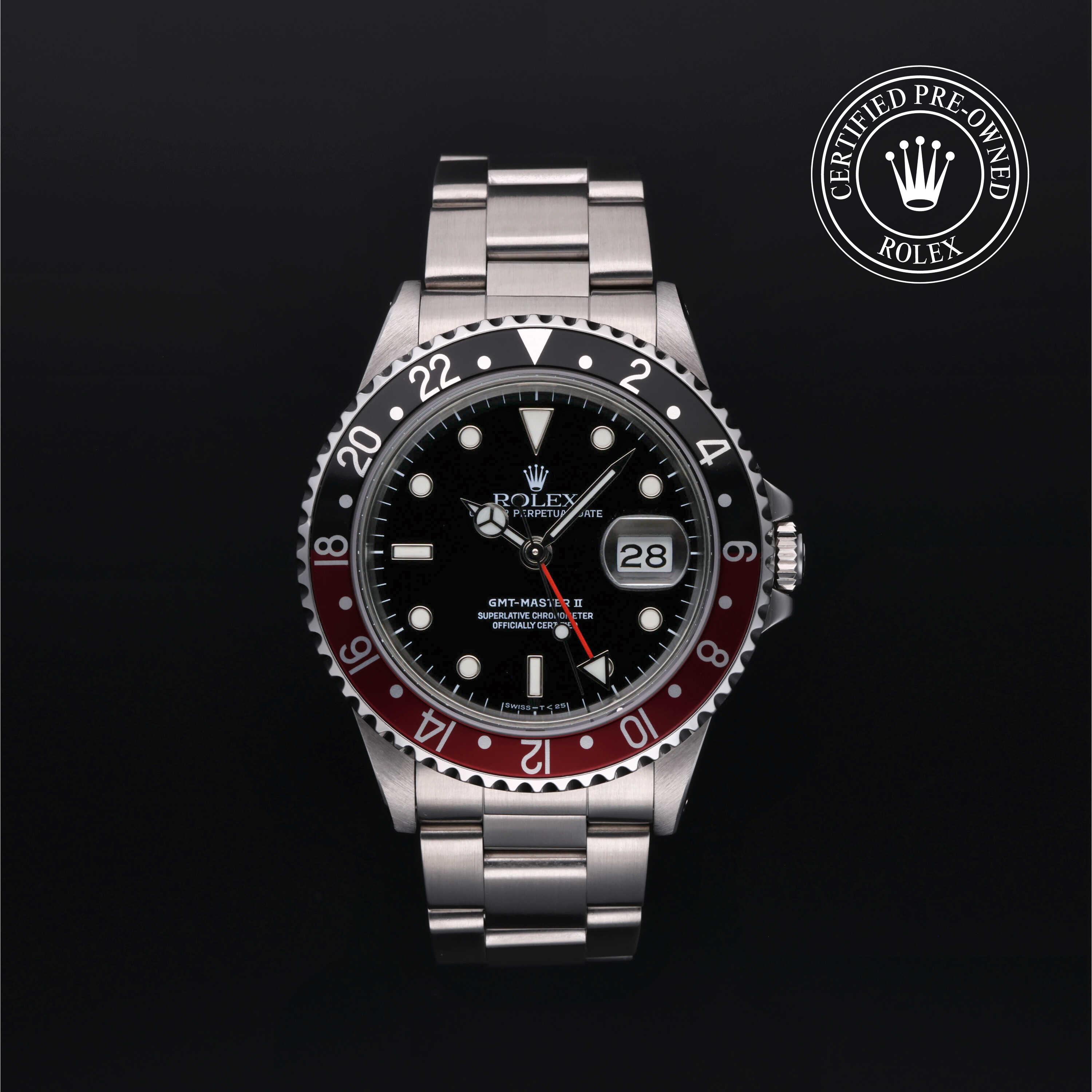 Rolex Certified Pre-Owned Oyster Perpetual GMT-Master II Black Dial Watch 40mm - M16710-0010 - Image 1