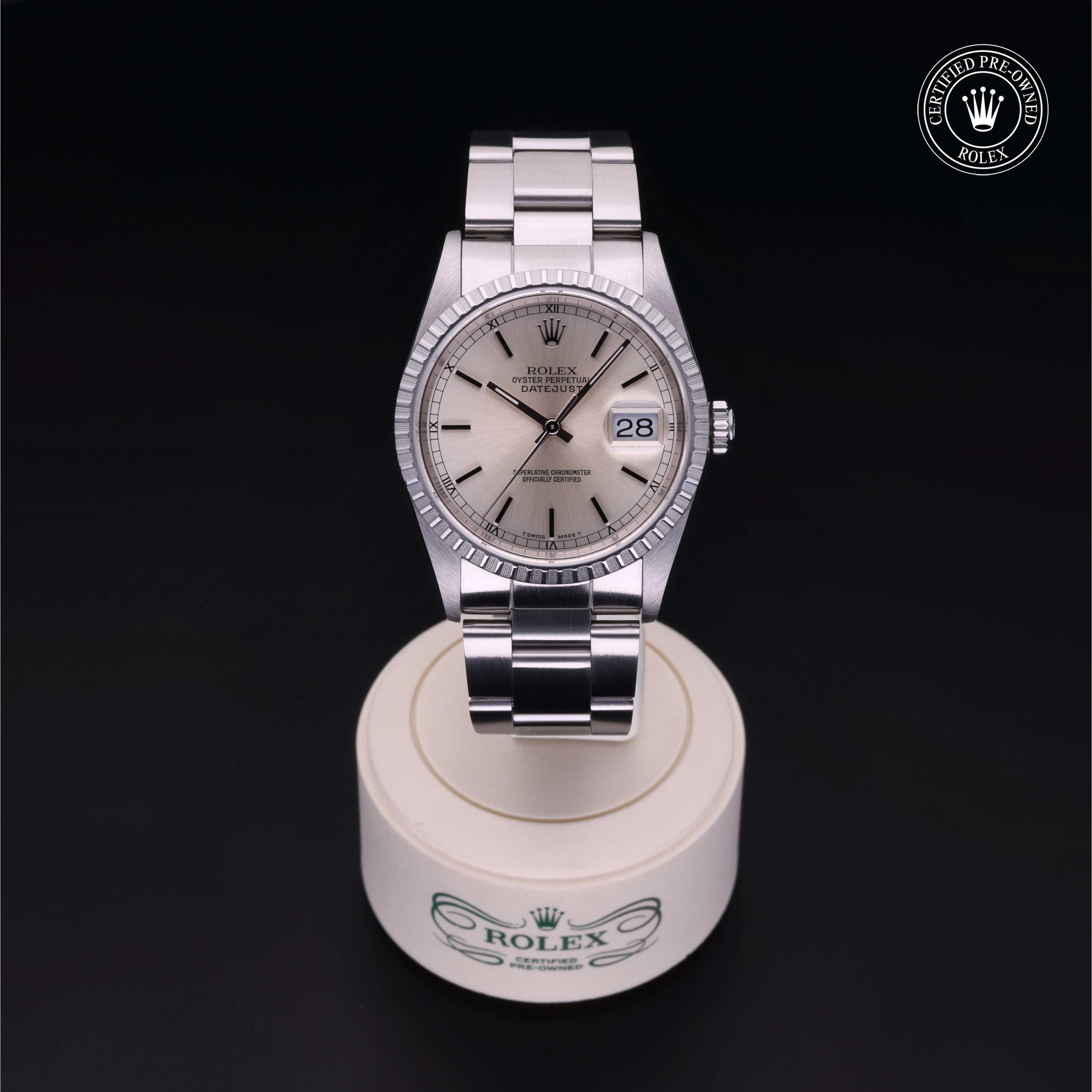 Rolex Certified Pre-Owned Oyster Perpetual Datejust 36 Silver Dial Watch 36mm - M16220-0024 - Image 2