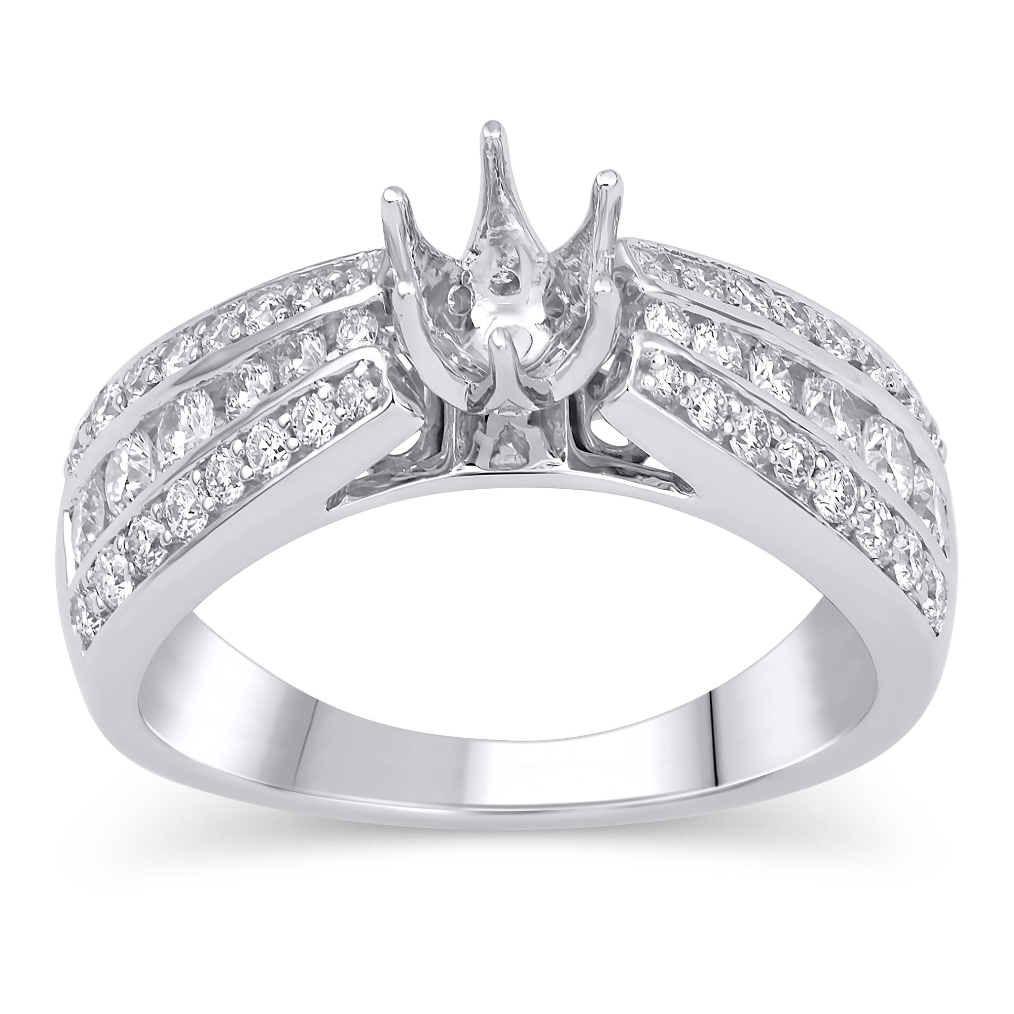 3/4ctw Graduating Diamond Engagement Ring Setting | Design Collection | Size 8