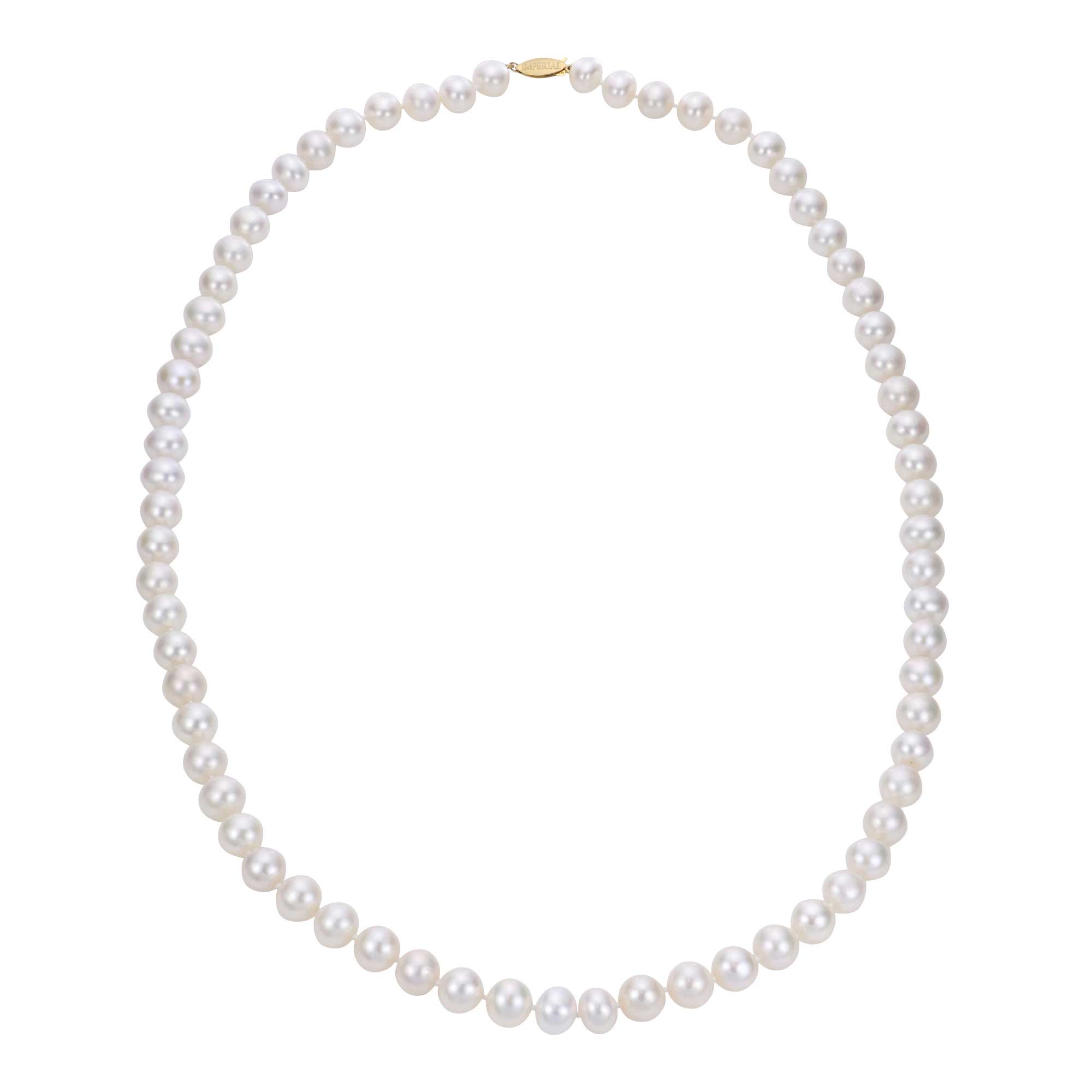 6.5-7mm Akoya Cultured Pearl Strand Necklace, 24 Inches