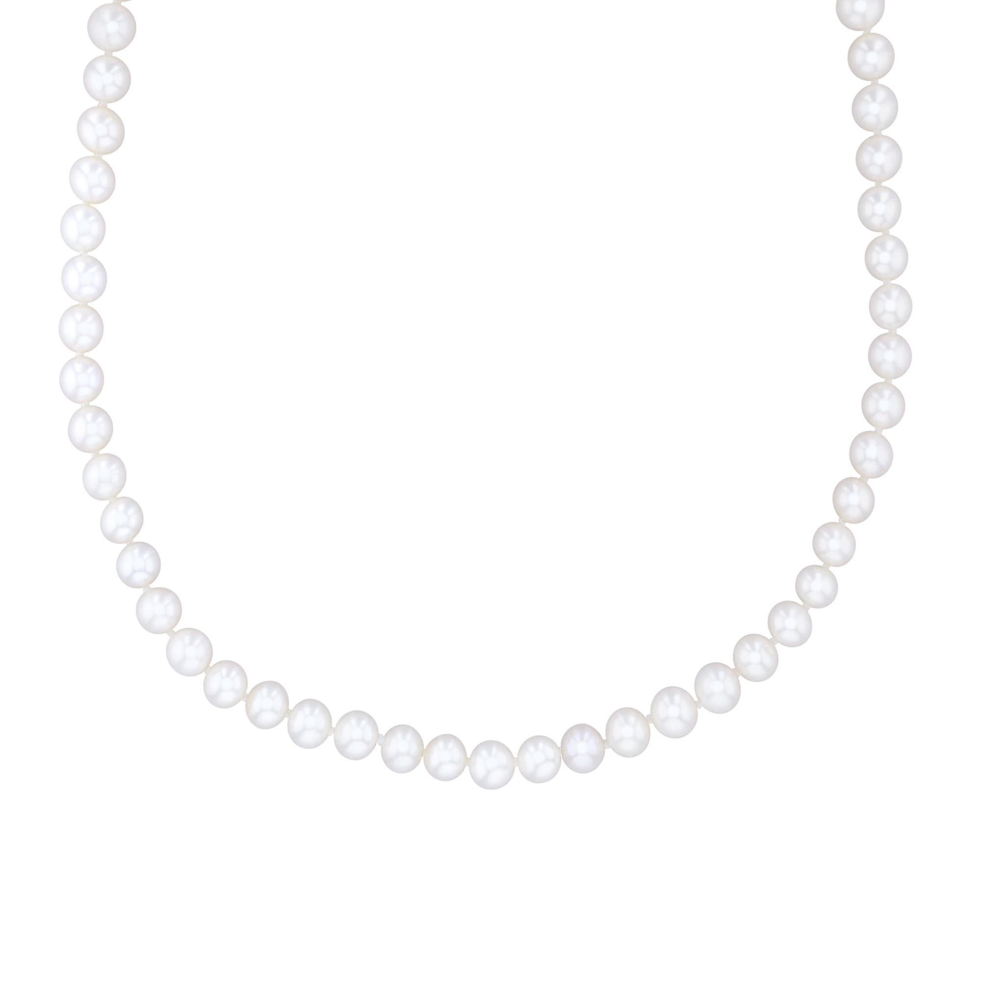 7-8mm Freshwater Cultured Pearl Strand Necklace, 18 Inches