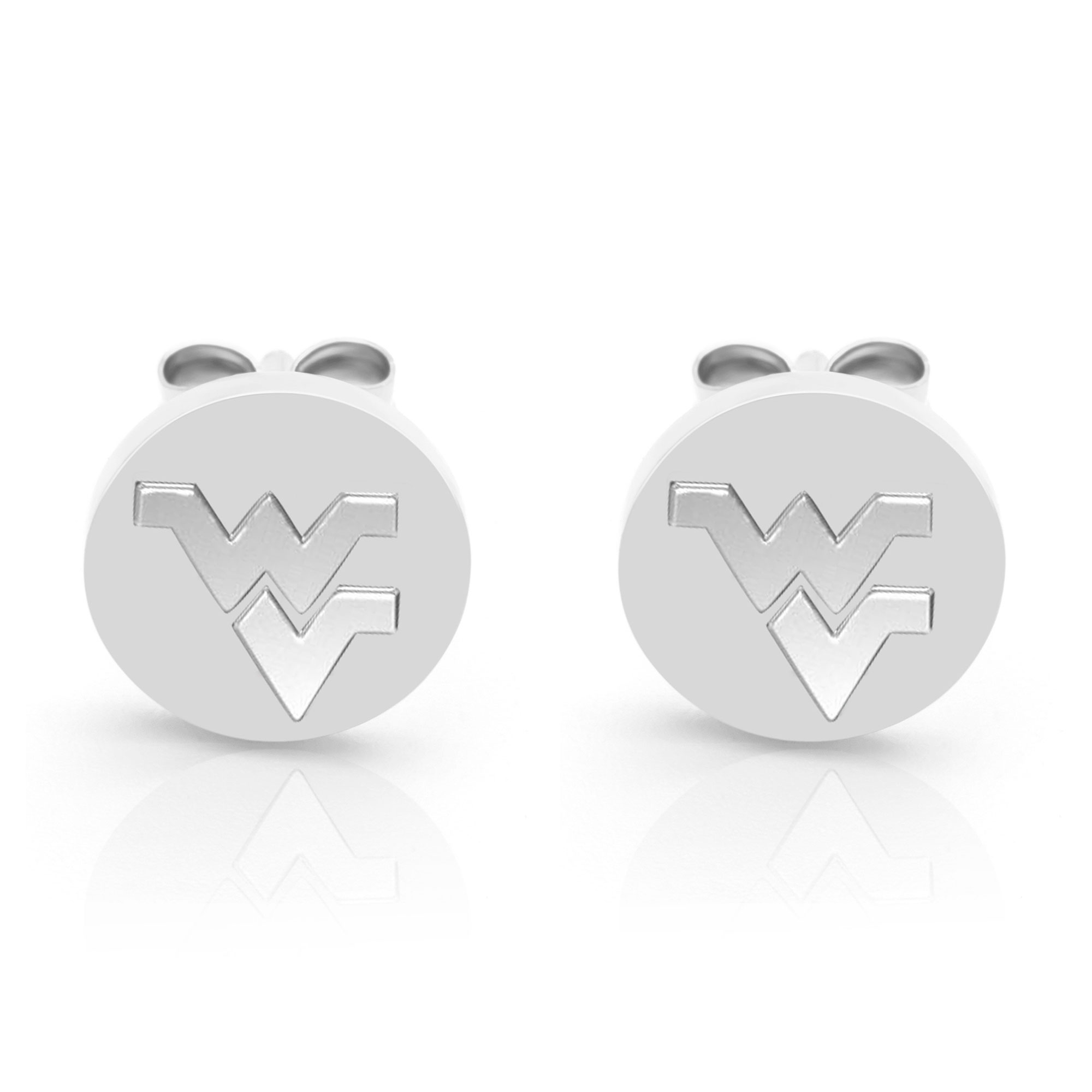 REEDS West Virginia University Stainless Steel Stud Earrings