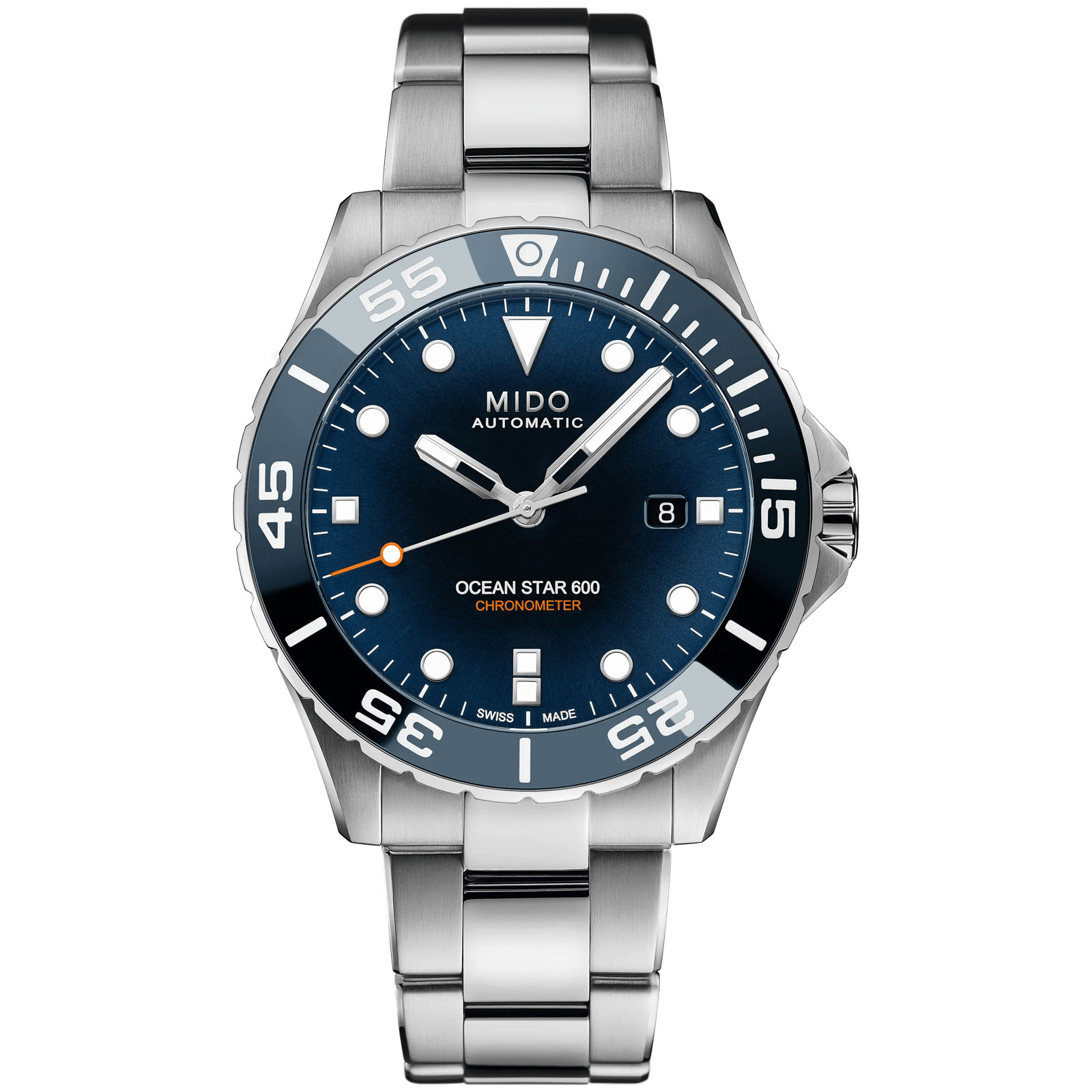 Mido  Ocean Star 600 Chronometer Blue Dial Stainless Steel Watch 435mm  M0266081104101