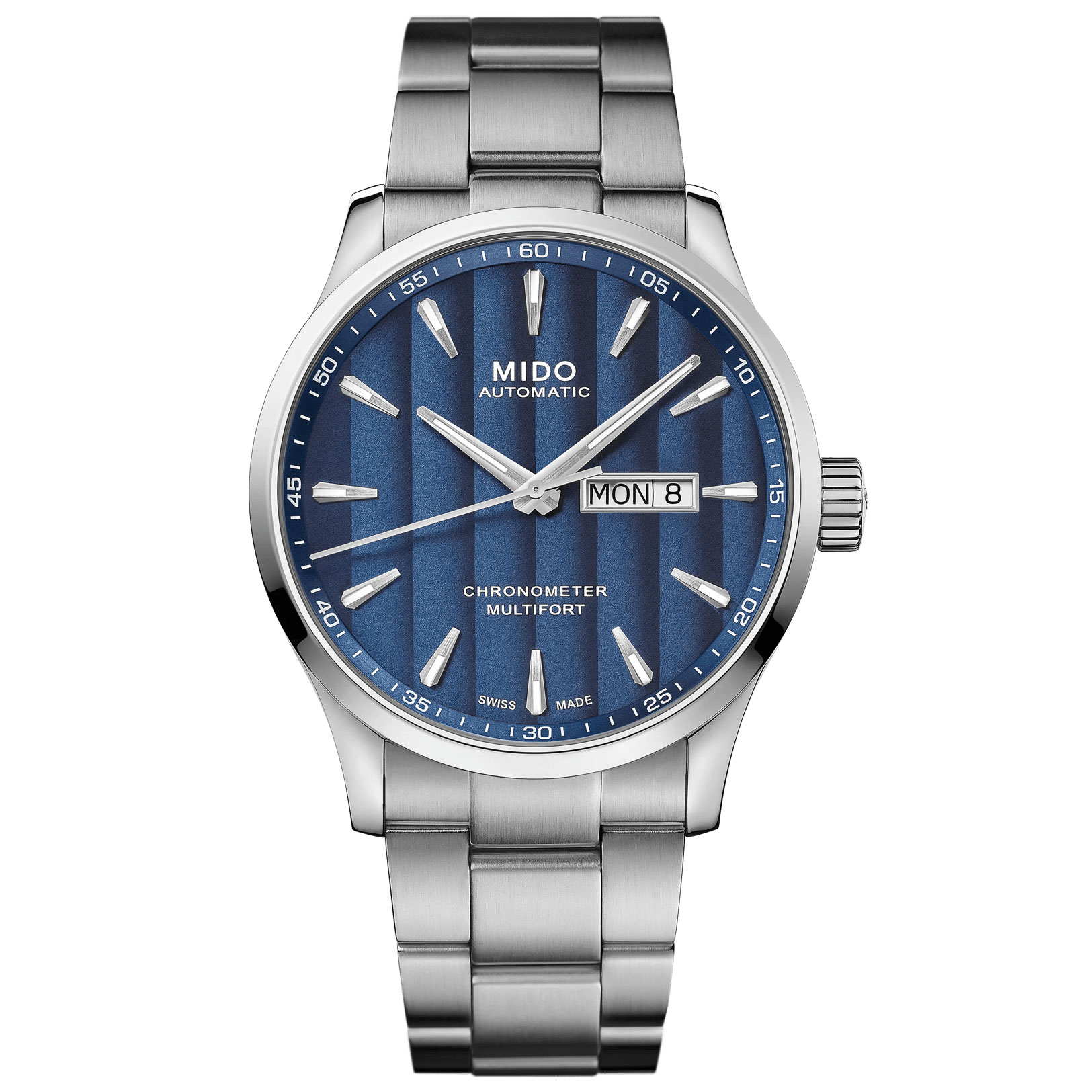Mido  Multifort Chronometer 1 Blue Dial Stainless Steel Watch 40mm  M0384311104100