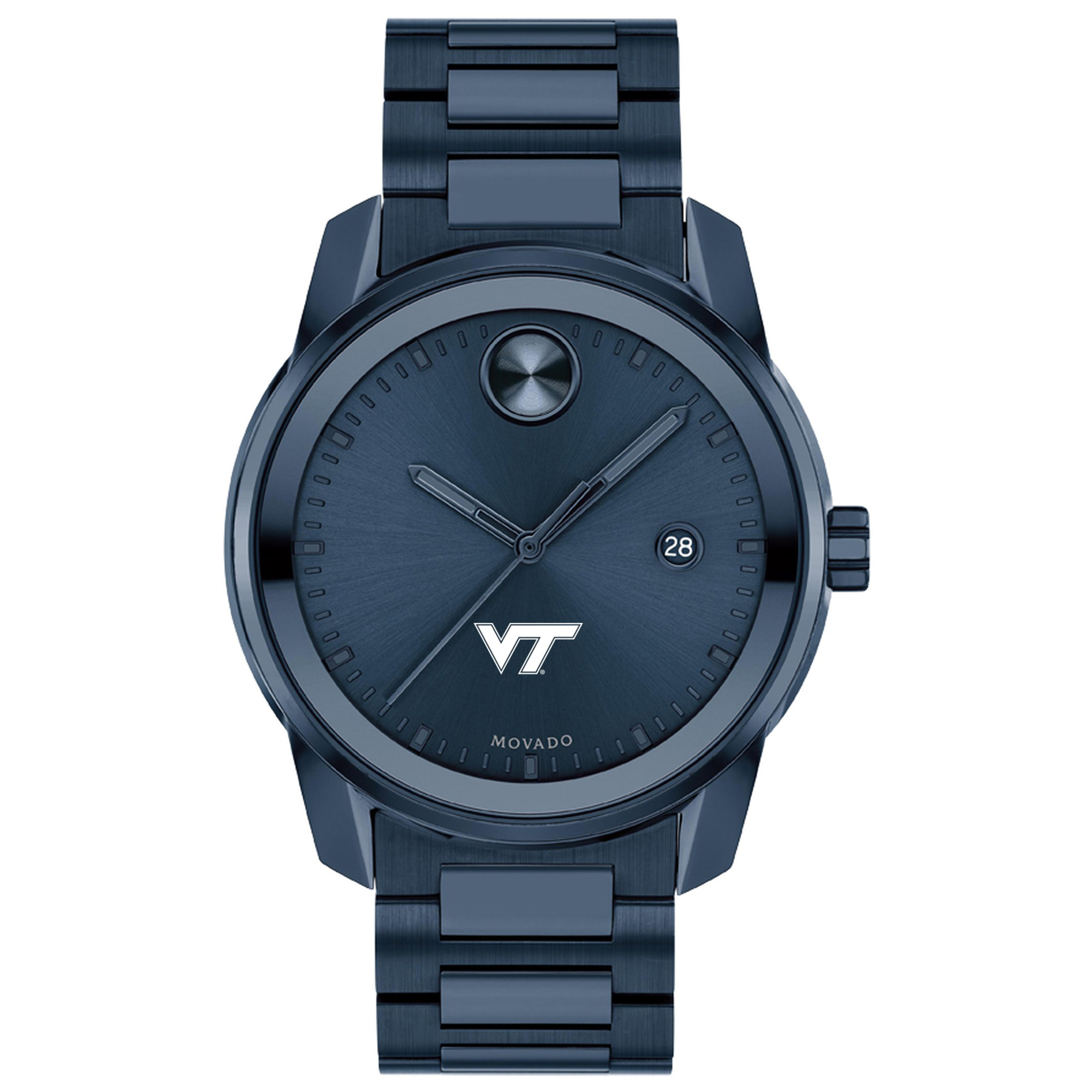 REEDS Virginia Tech Movado Bold Date Blue Ion-Plated Watch 42mm By M.Lahart & Co -  University Gifts by REEDS, 21234