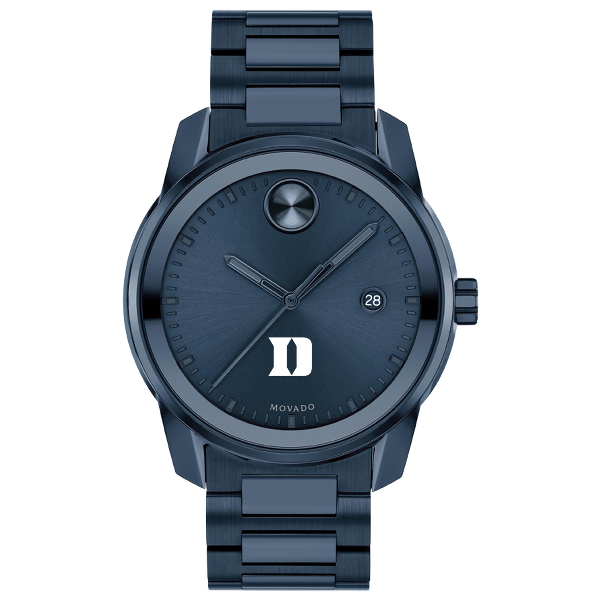 REEDS Duke University Movado Bold Date Blue Ion-Plated Watch 42mm By M.Lahart & Co -  University Gifts by REEDS, 54631