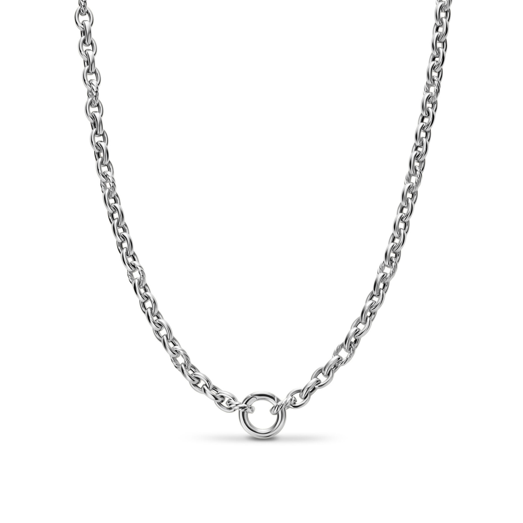 David Yurman  DY Mercer Petite Chain Necklace in Sterling Silver  4.5mm - 18 Inches