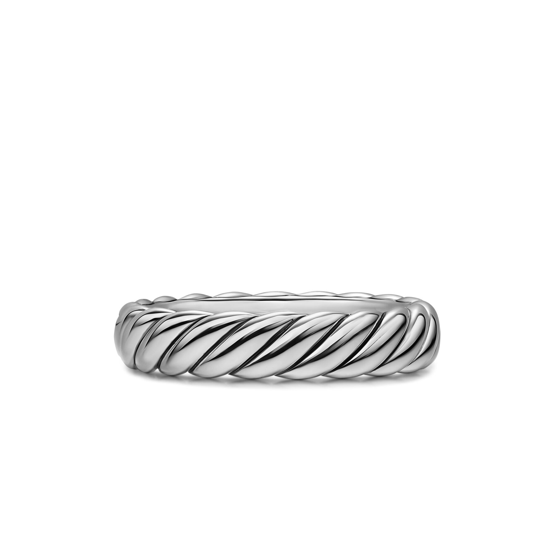 David Yurman Womens Sculpted Cable Band Ring in Sterling Silver 46mm - Size 6 225$