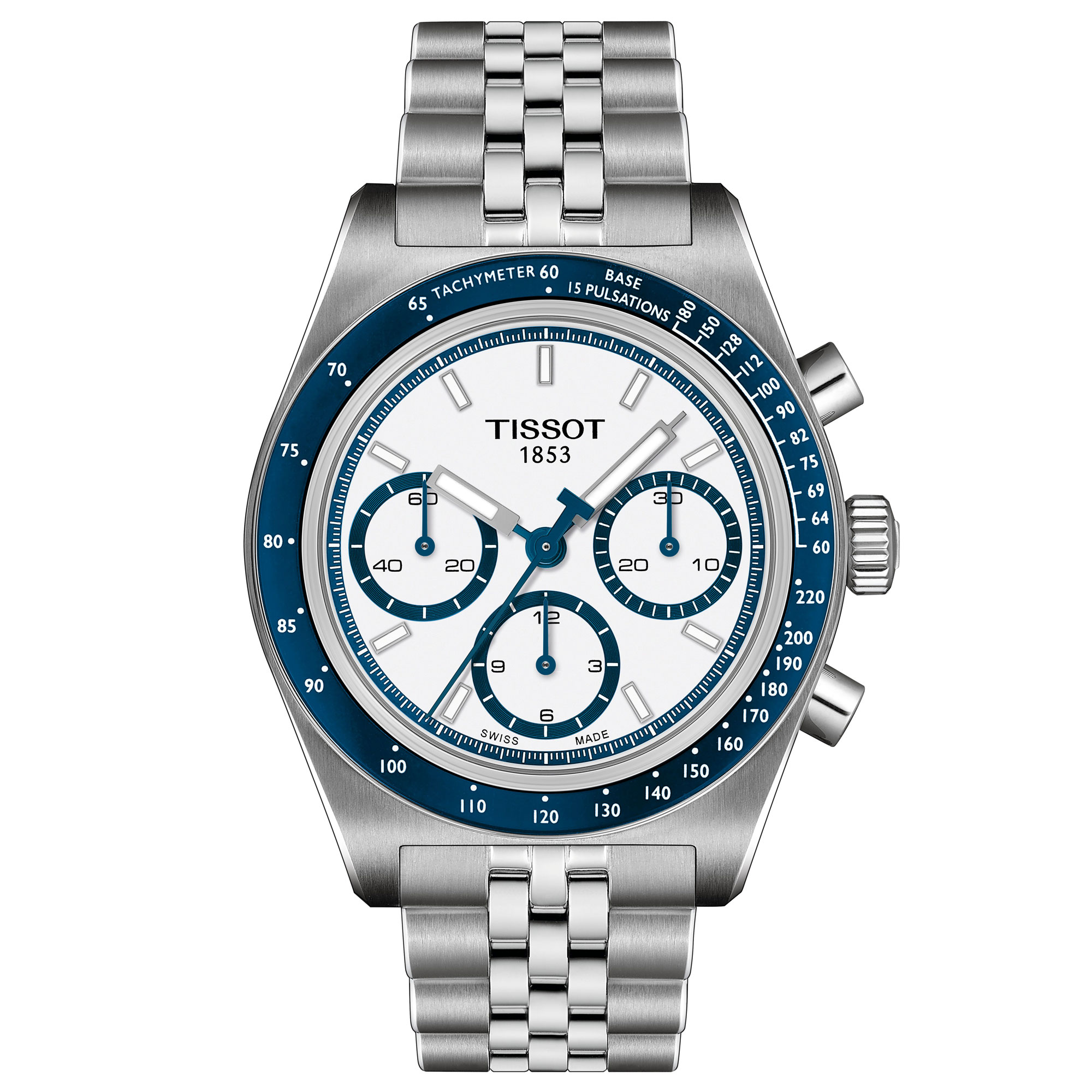 Tissot  PR516 Automatic Chronograph White Dial Stainless Steel Watch 41mm  T1494621101100