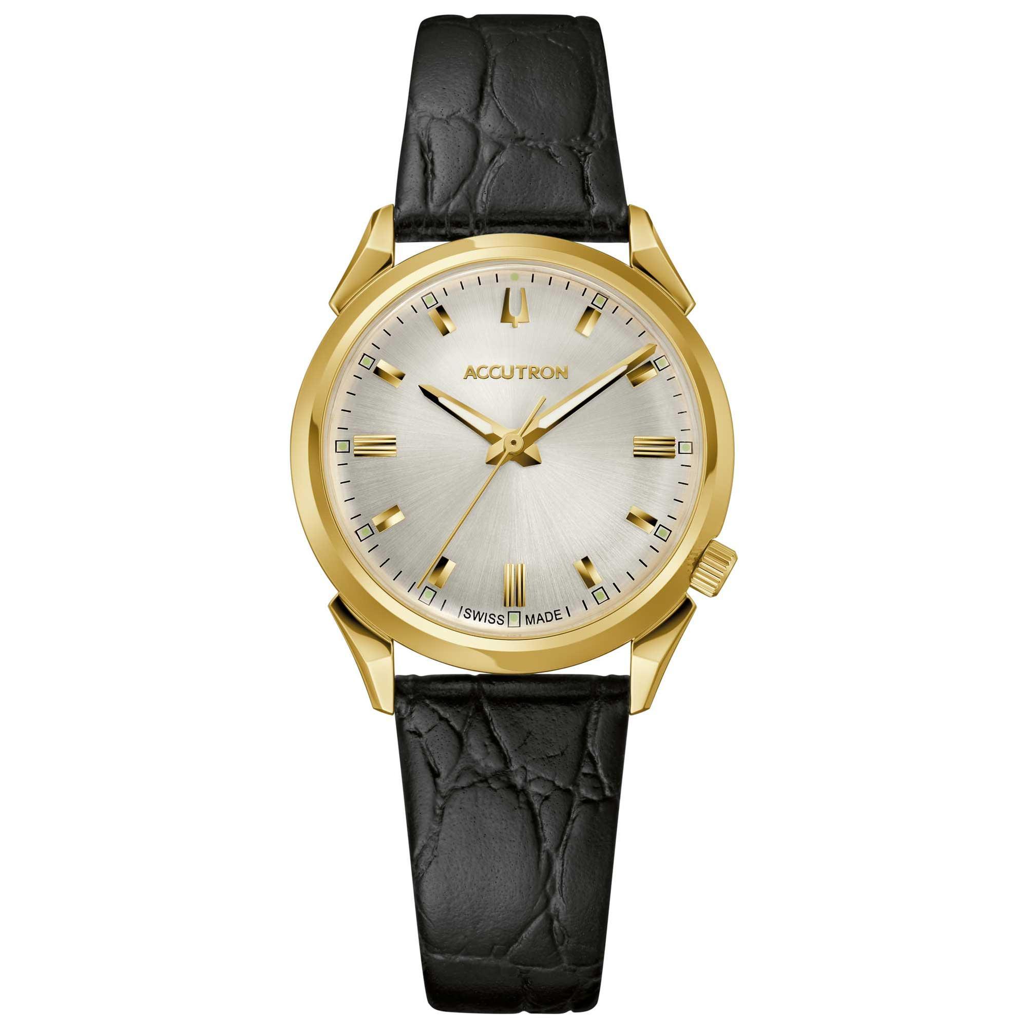 Accutron Legacy Automatic Black Leather Strap Limited Edition Wat