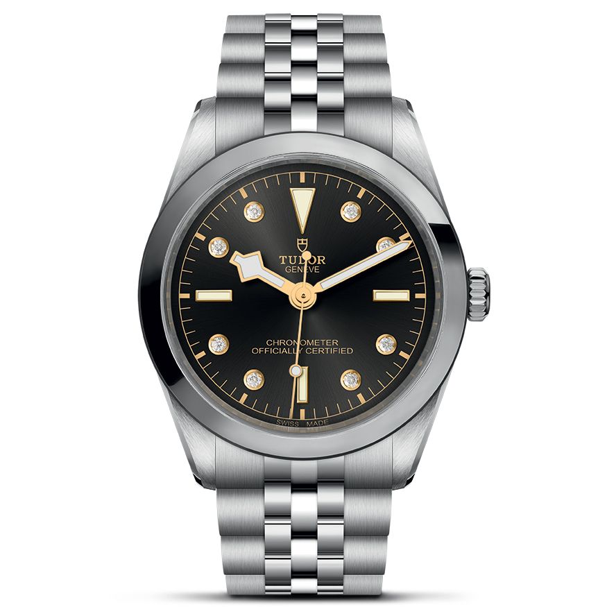 Tudor Black Bay 36 Black Anthracite Diamond-Set Dial Stainless Steel Watch | 36mm | M79640-0004