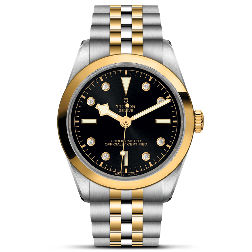 Tudor Black Bay 36 S&G Diamond Black Dial Stainless Steel and Yellow Gold Watch | 36mm | M79643-0006
