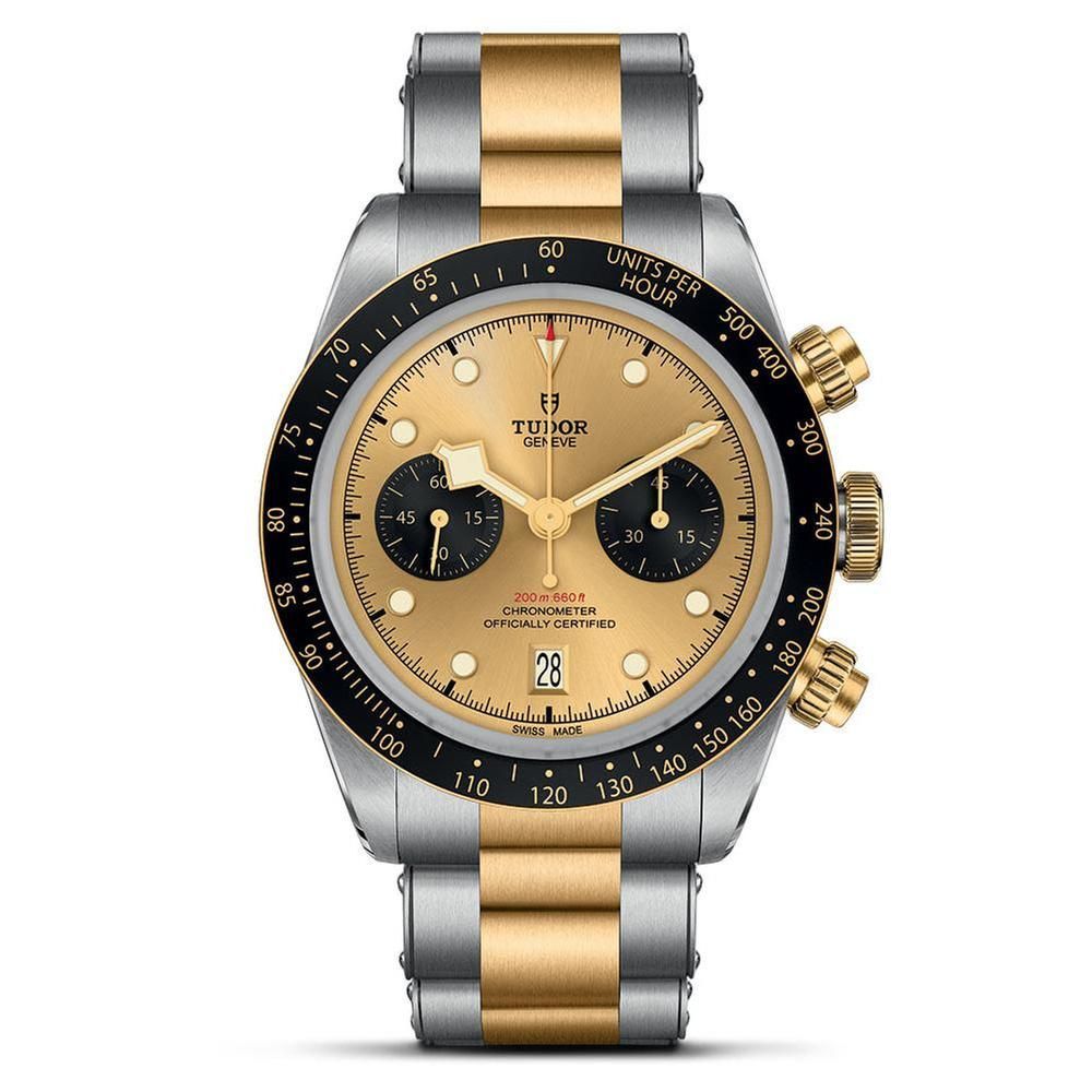 Tudor Black Bay Chrono S&G Champagne Dial Stainless Steel and Yellow Gold Watch 41mm - M79363N-0007