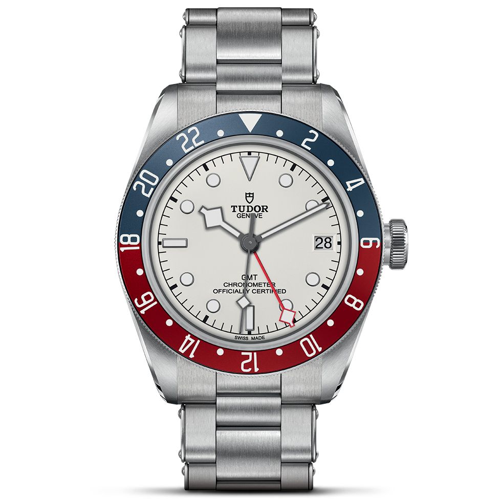 Tudor Black Bay GMT Opaline Dial Stainless Steel Watch  41mm  M79830RB0010