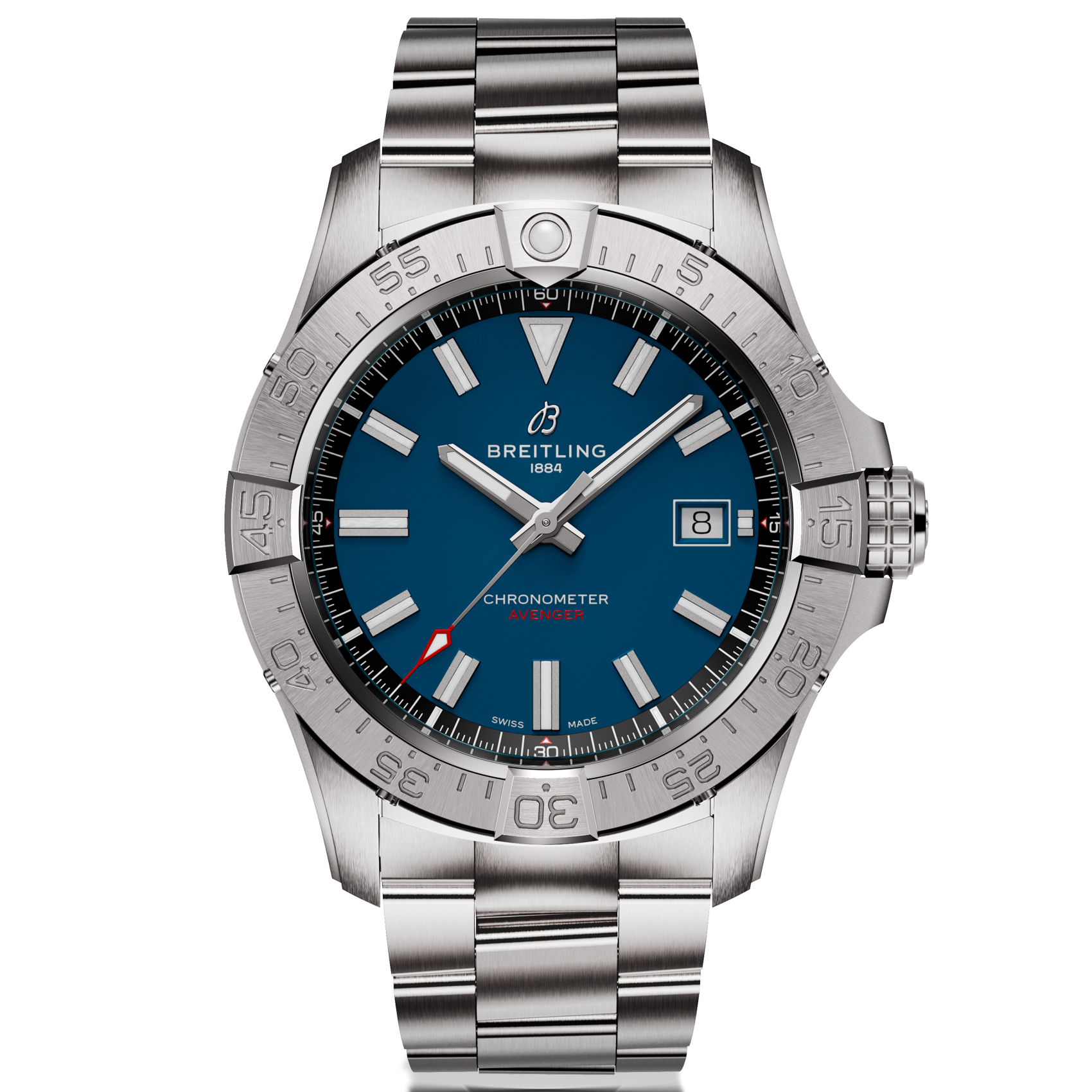 Breitling Avenger Automatic 42 Blue Dial Stainless Steel Watch - A17328101C1A1 5200$