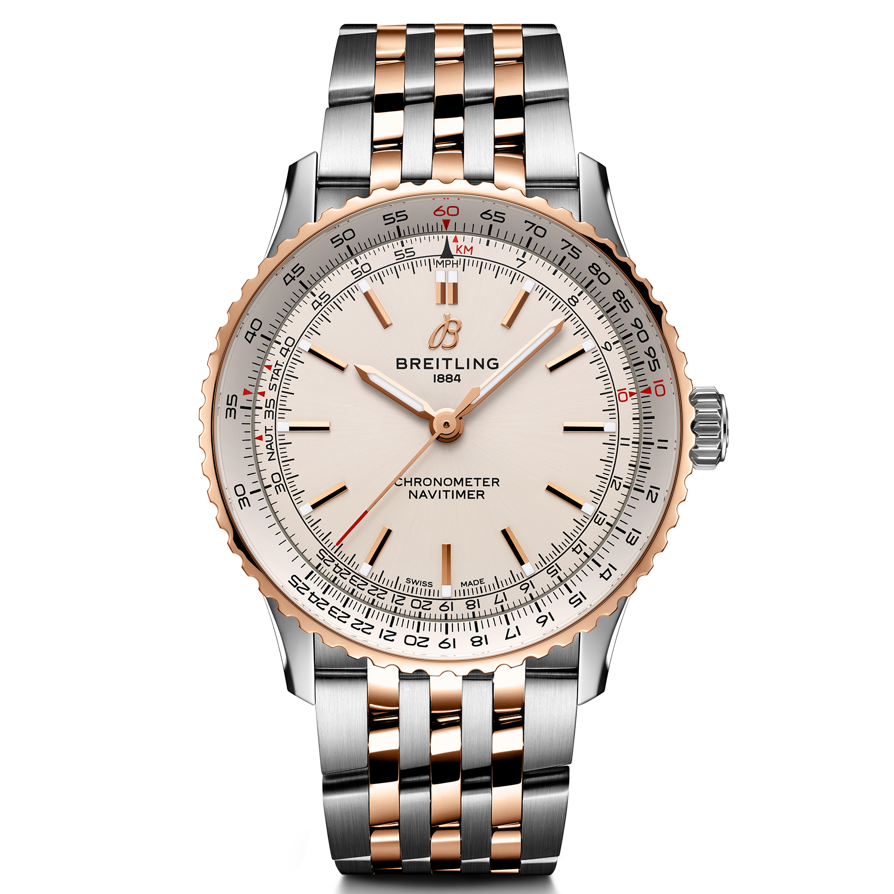 Breitling  Navitimer Automatic 41 TwoTone Rose Gold and Stainless Steel Watch 41mm  U17329F41G1U1