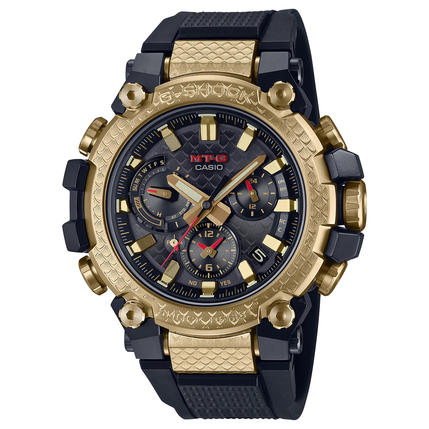 Casio G-Shock MT-G Year of the Dragon Black Resin Strap Solar Connected Limited Edition Watch - MTGB3000CXD9